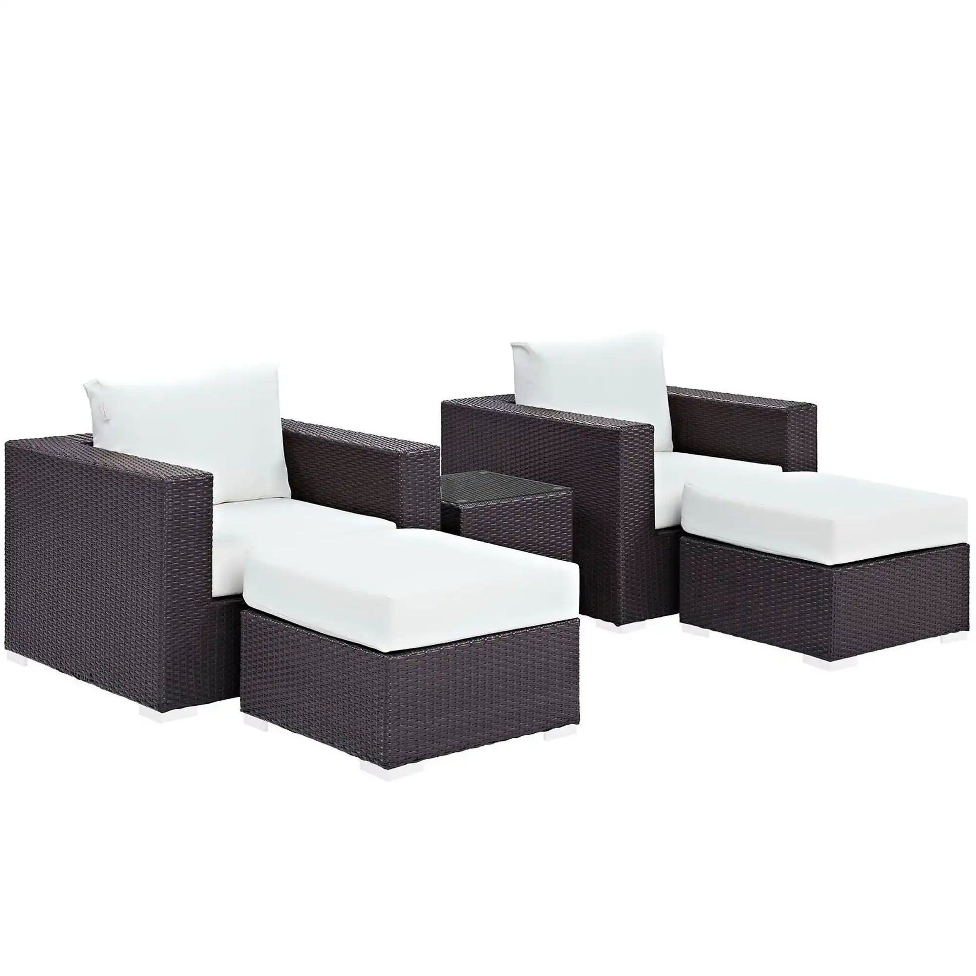 Convene 5 Piece Outdoor Patio Sectional Set by Modway - Best Buy Furniture