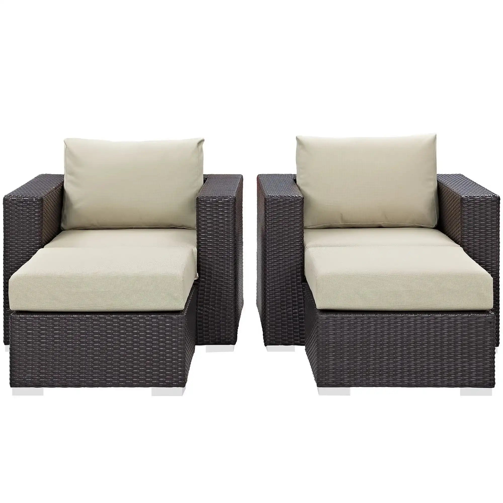Convene 4 Piece Outdoor Patio Sectional Set by Modway - Best Buy Furniture