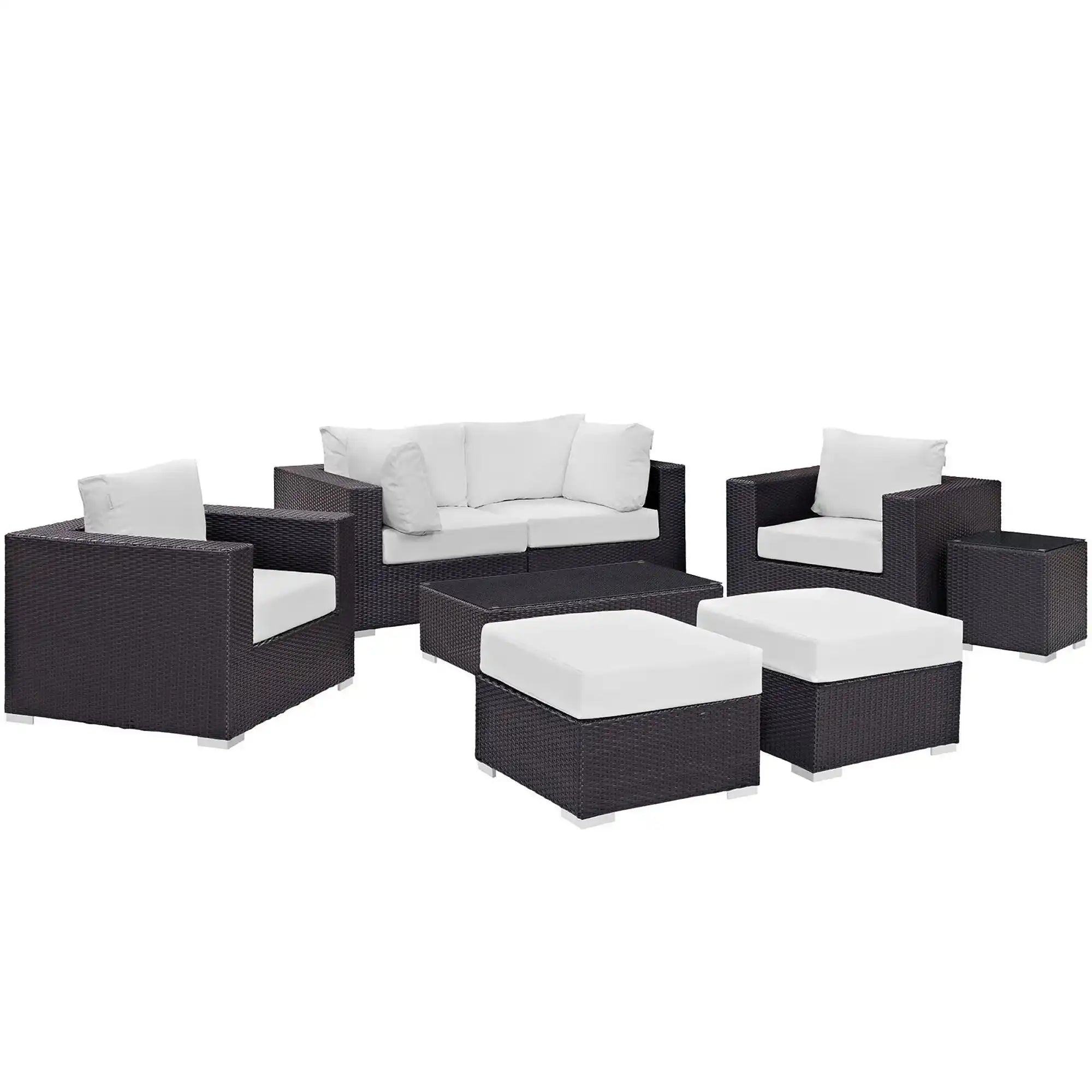 Convene 8 Piece Outdoor Patio Sectional Set by Modway - Best Buy Furniture