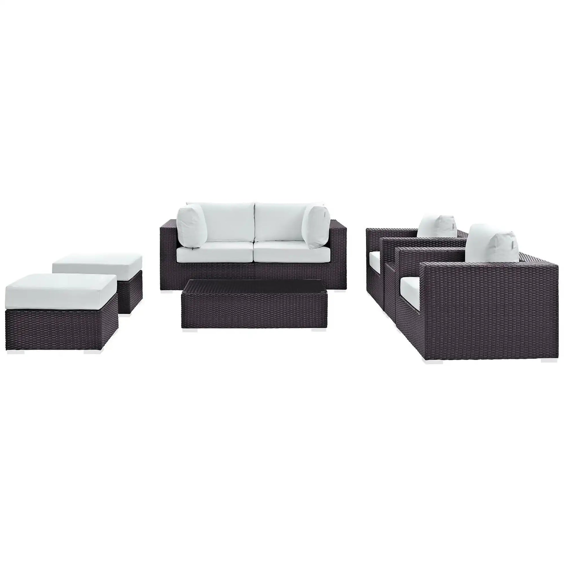 Convene 8 Piece Outdoor Patio Sectional Set by Modway - Best Buy Furniture