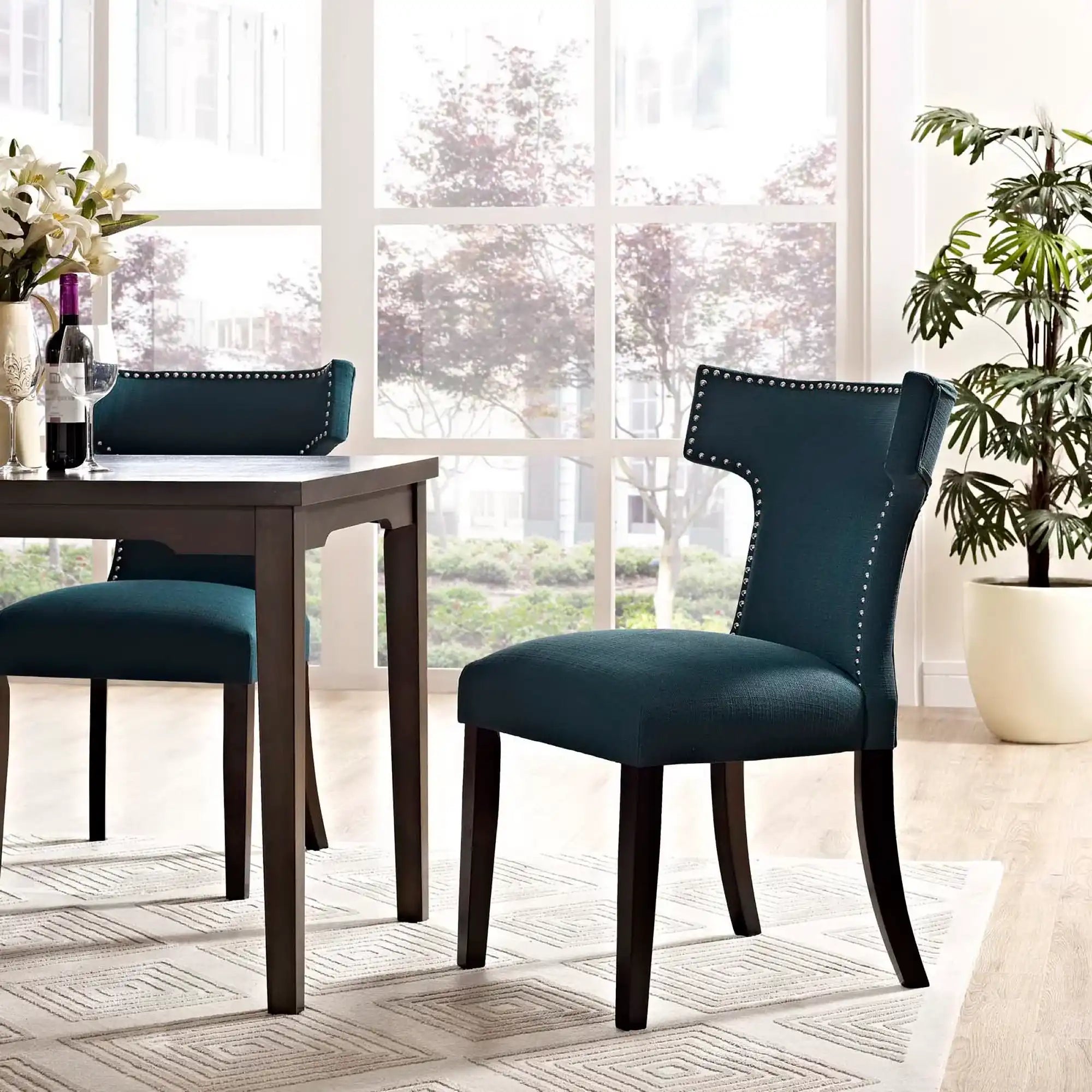 Curve Fabric Dining Chair by Modway - Best Buy Furniture