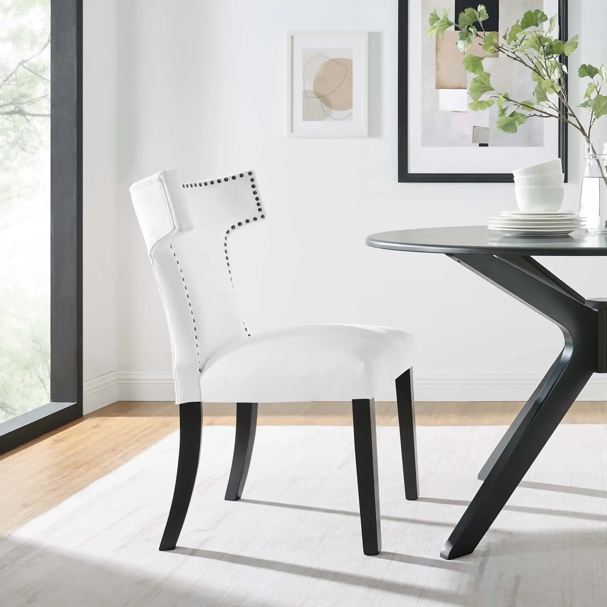 Curve Fabric Dining Chair by Modway - Best Buy Furniture