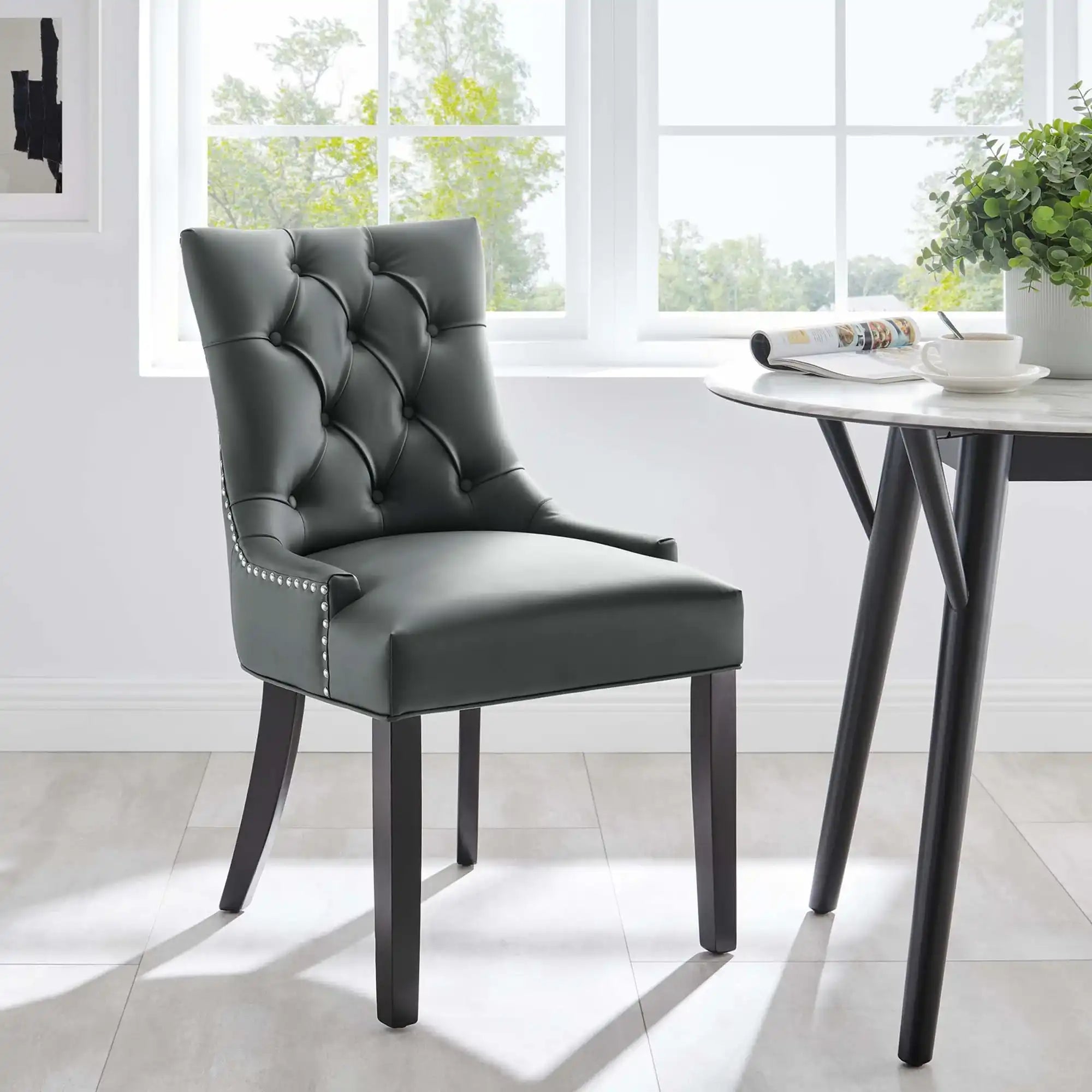 Regent Tufted Vegan Leather Dining Chair by Modway - Best Buy Furniture