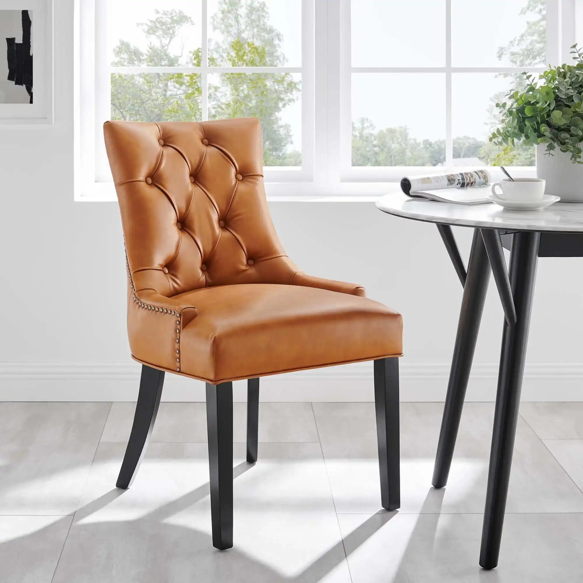 Regent Tufted Vegan Leather Dining Chair by Modway - Best Buy Furniture