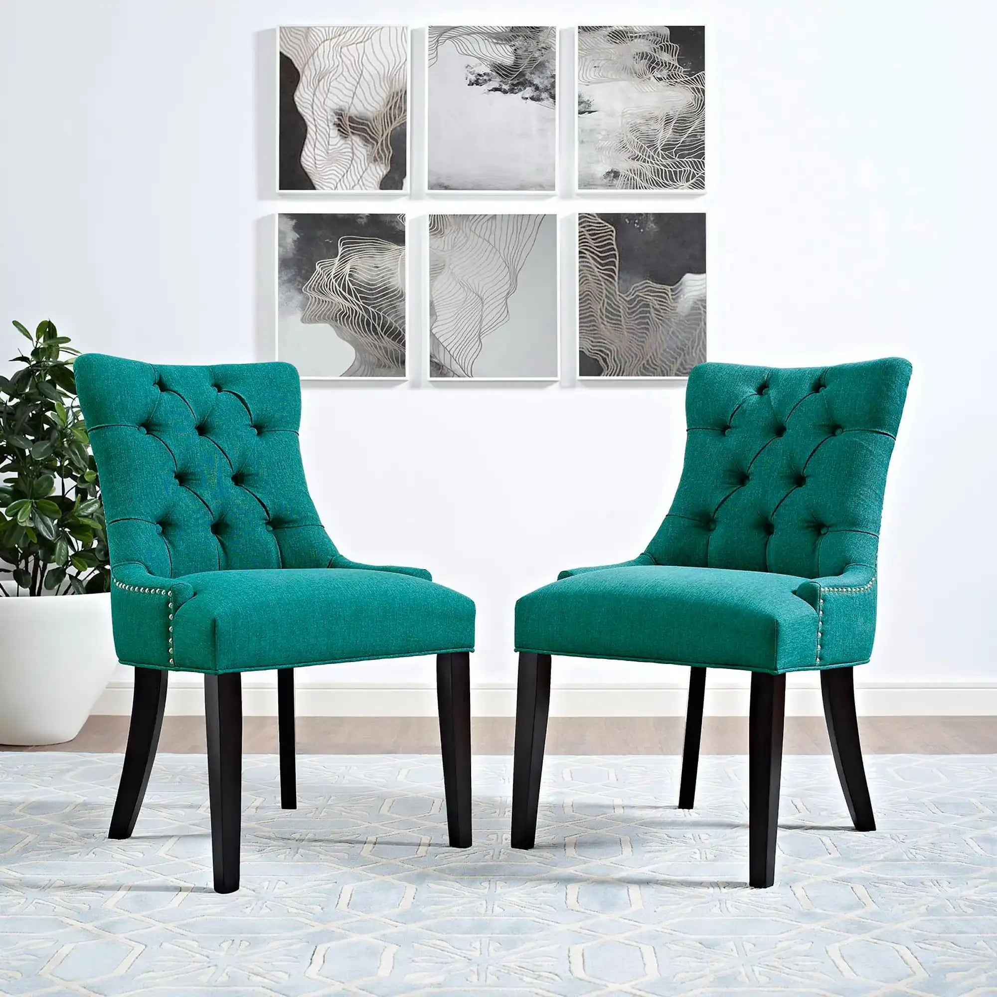 Regent Tufted Fabric Dining Chair by Modway - Best Buy Furniture