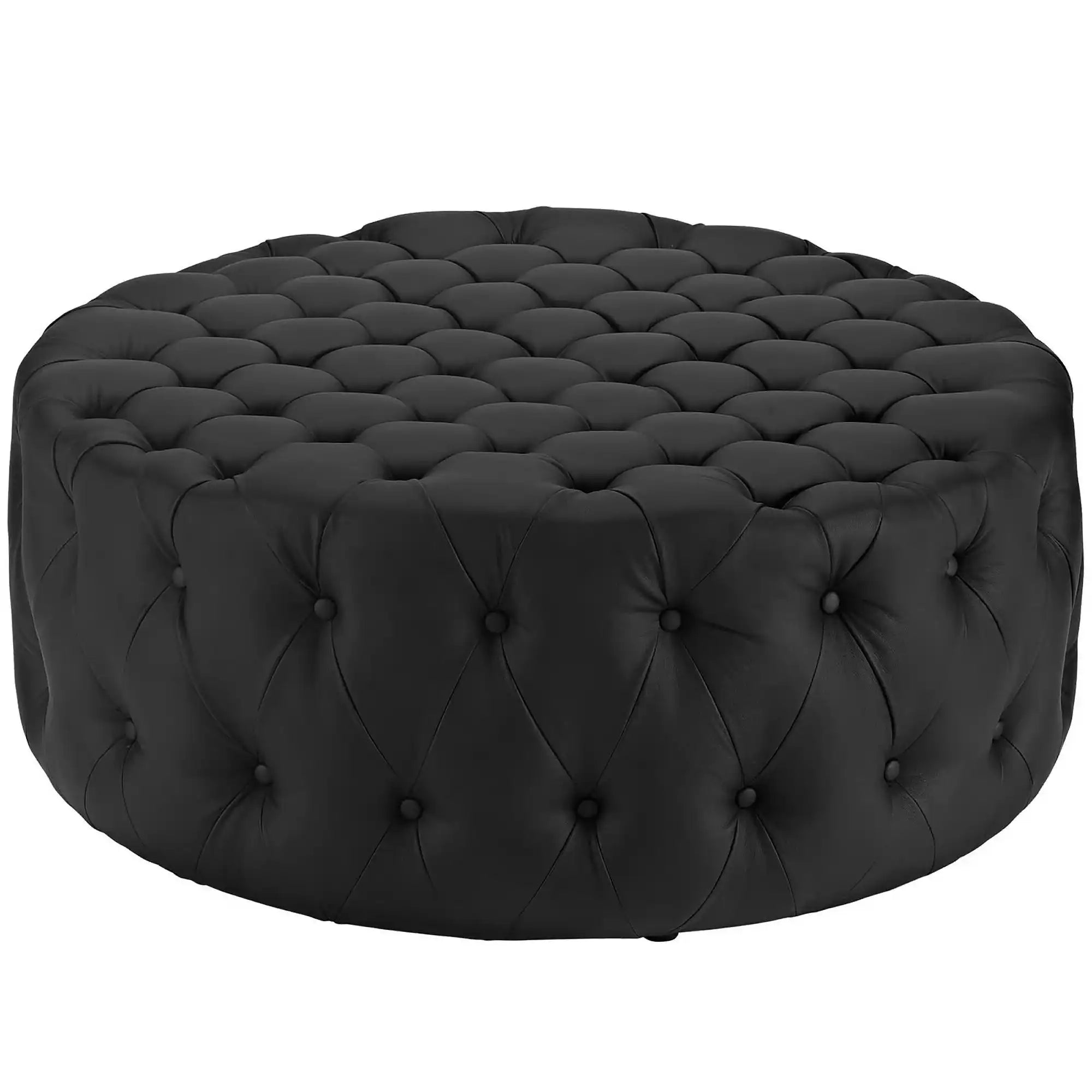 Amour Upholstered Vinyl Ottoman by Modway - Best Buy Furniture