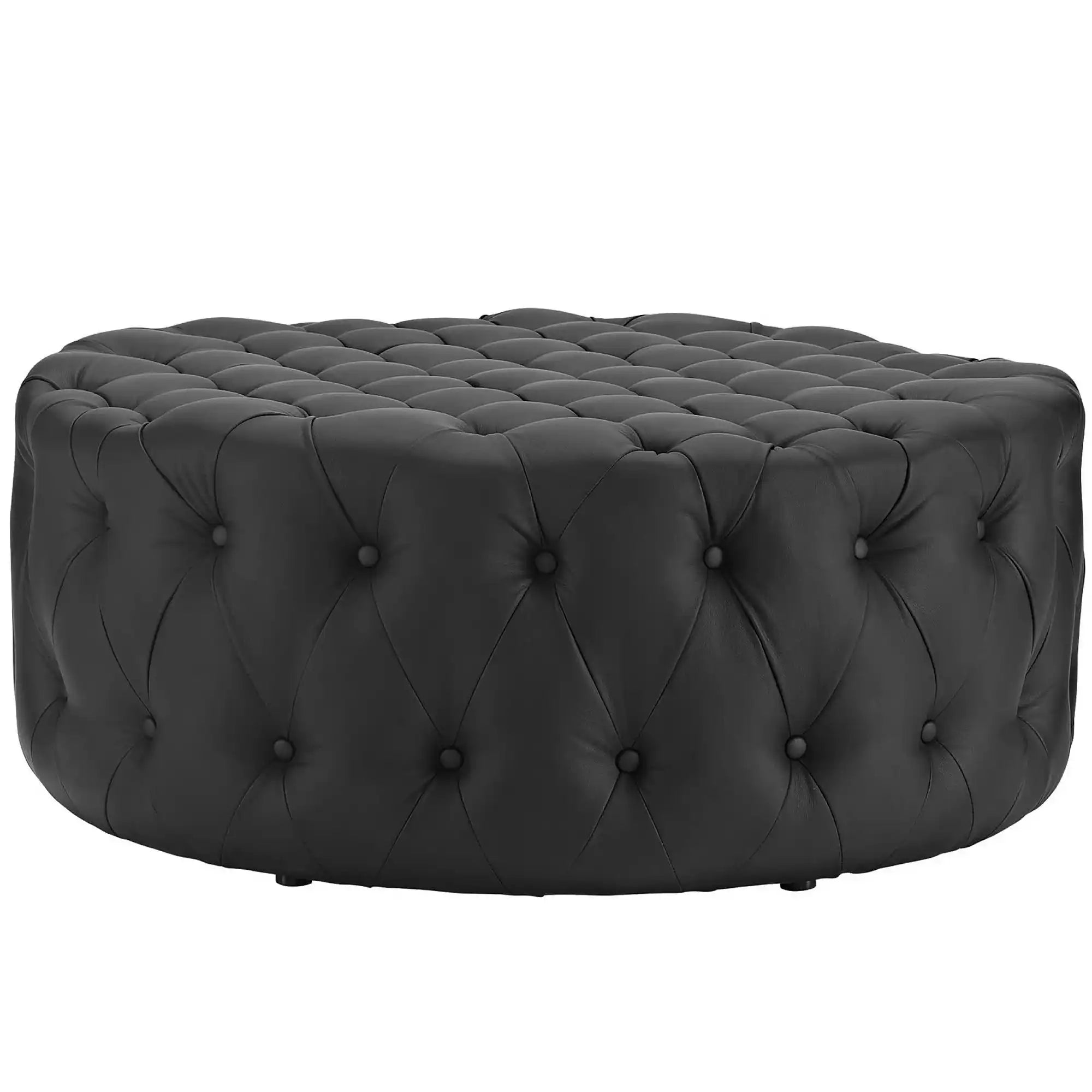 Amour Upholstered Vinyl Ottoman by Modway - Best Buy Furniture