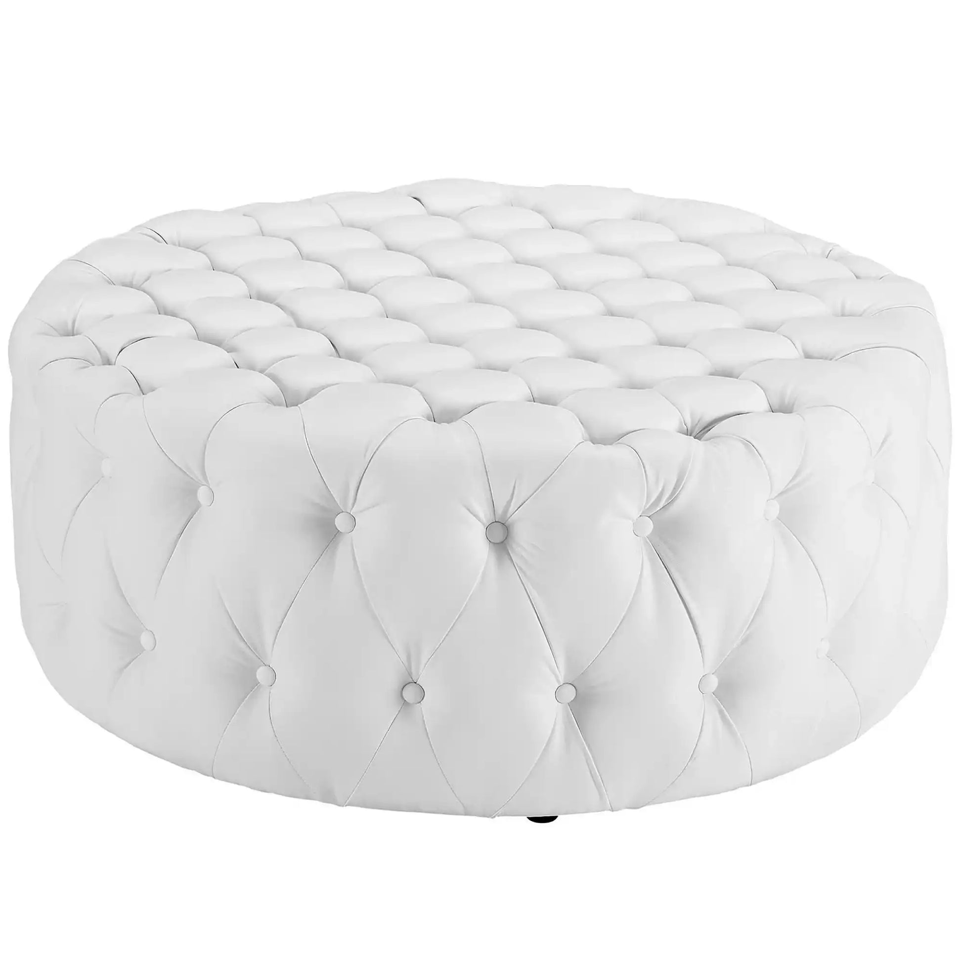 Amour Upholstered Vinyl Ottoman by Modway - Best Buy Furniture