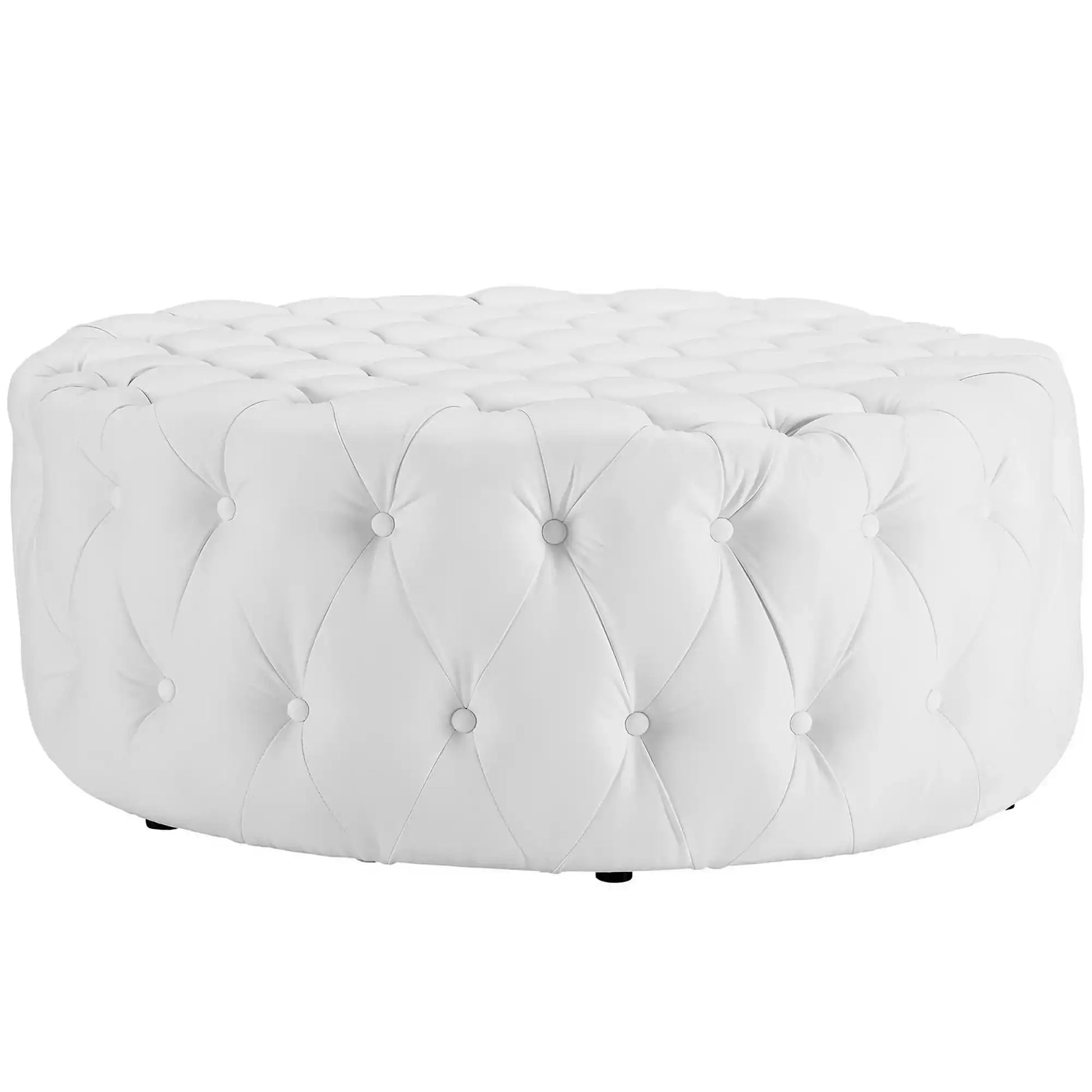 Amour Upholstered Vinyl Ottoman by Modway - Best Buy Furniture