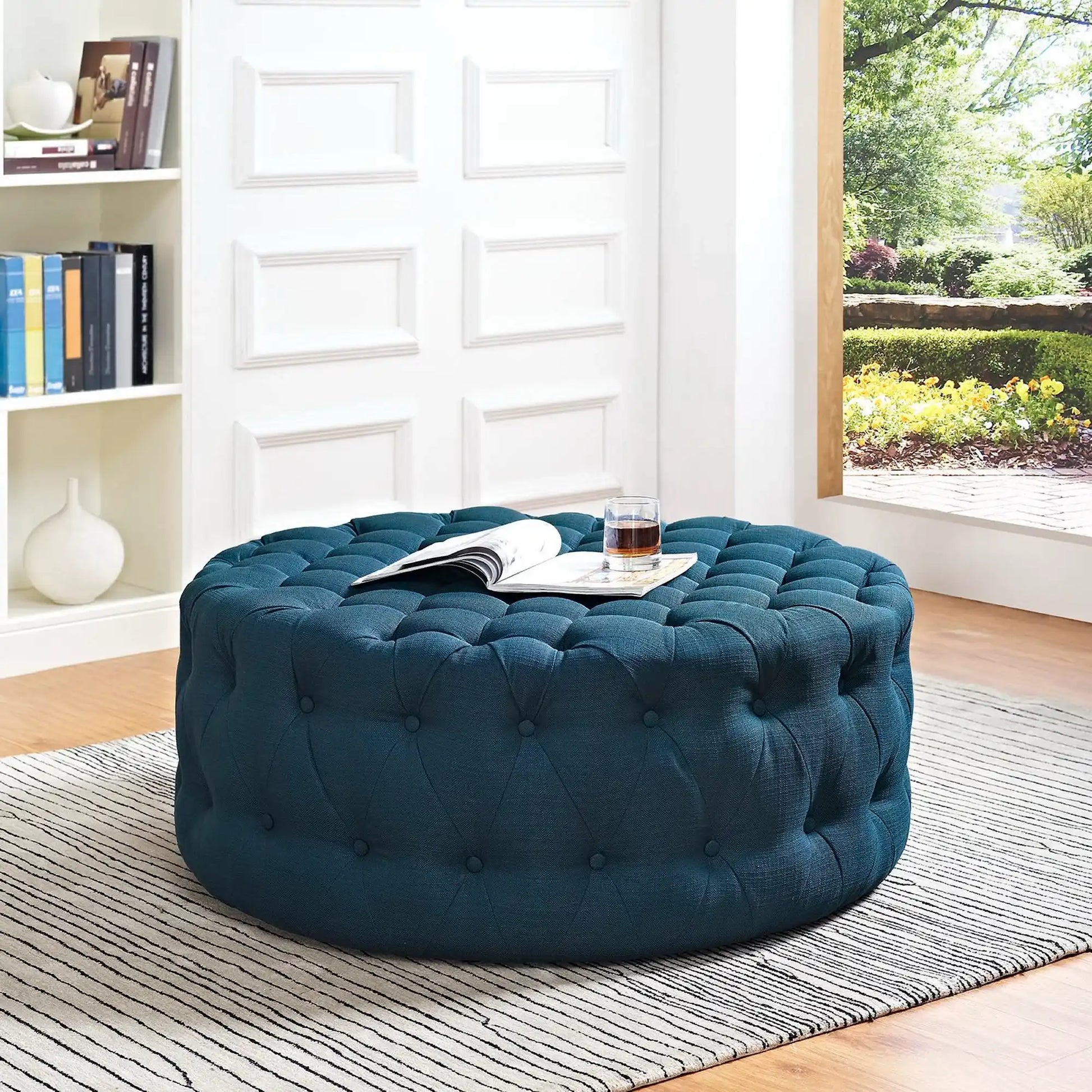 Amour Upholstered Fabric Ottoman by Modway - Best Buy Furniture