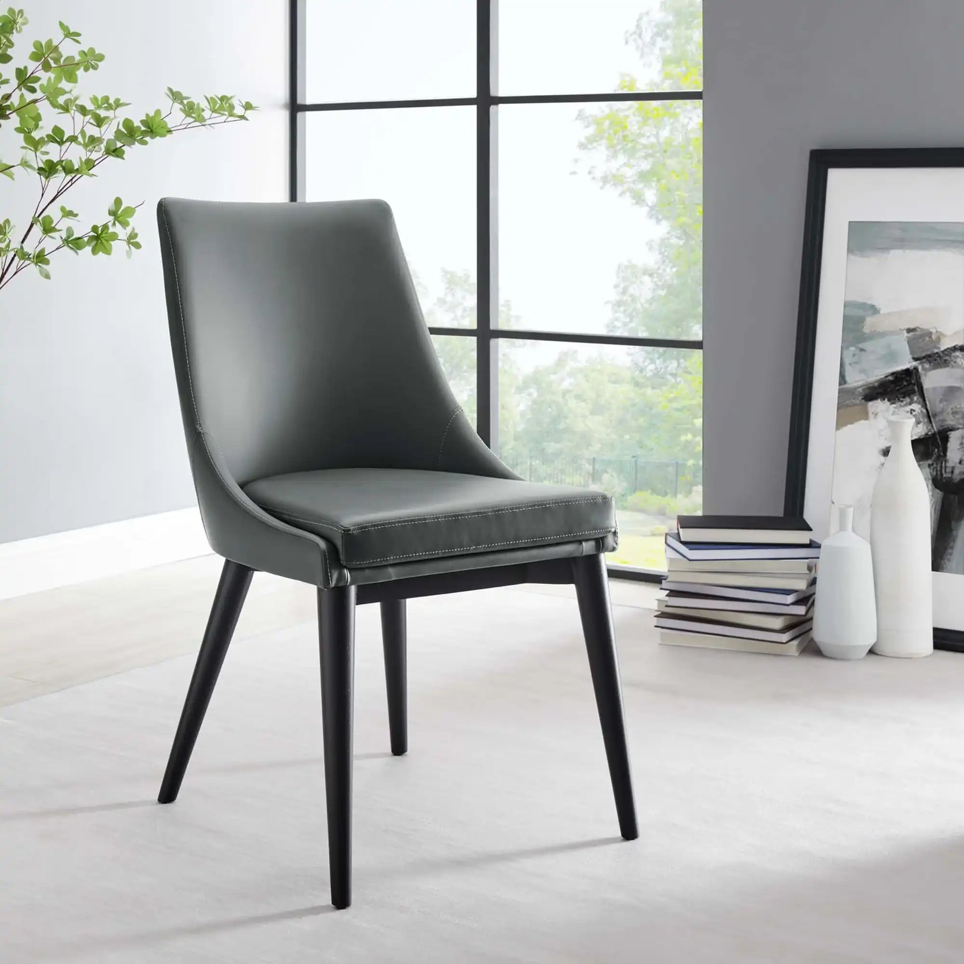 Viscount Vegan Leather Dining Chair by Modway - Best Buy Furniture