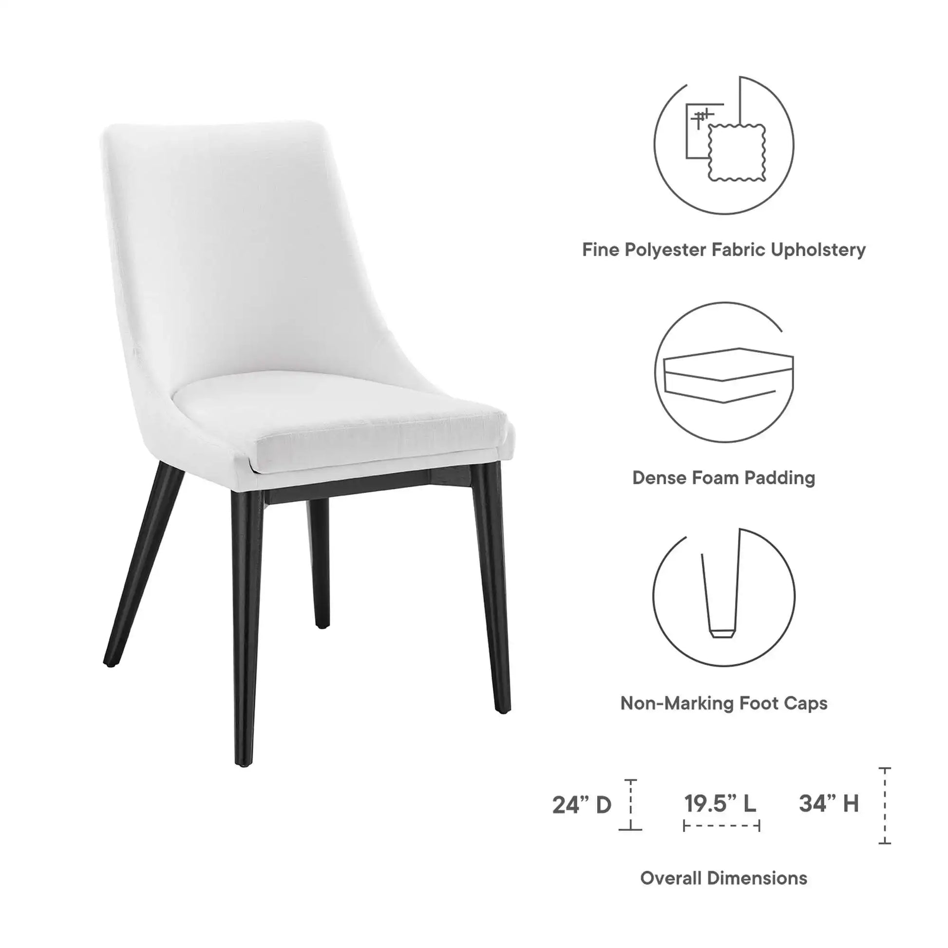 Viscount Fabric Dining Chair by Modway - Best Buy Furniture