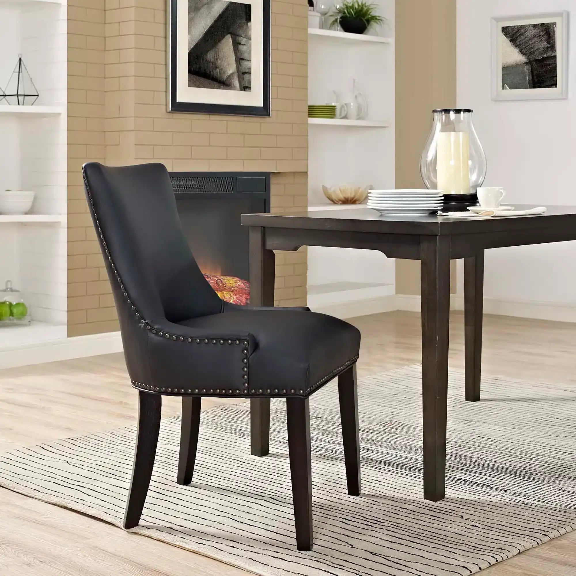 Marquis Vegan Leather Dining Chair by Modway - Best Buy Furniture