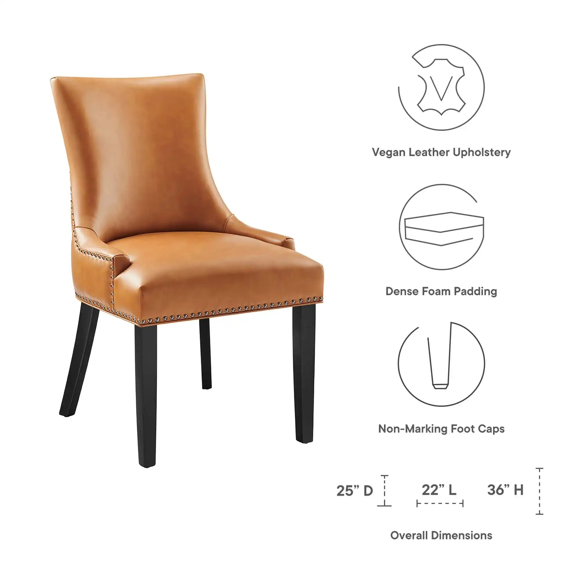 Marquis Vegan Leather Dining Chair by Modway - Best Buy Furniture