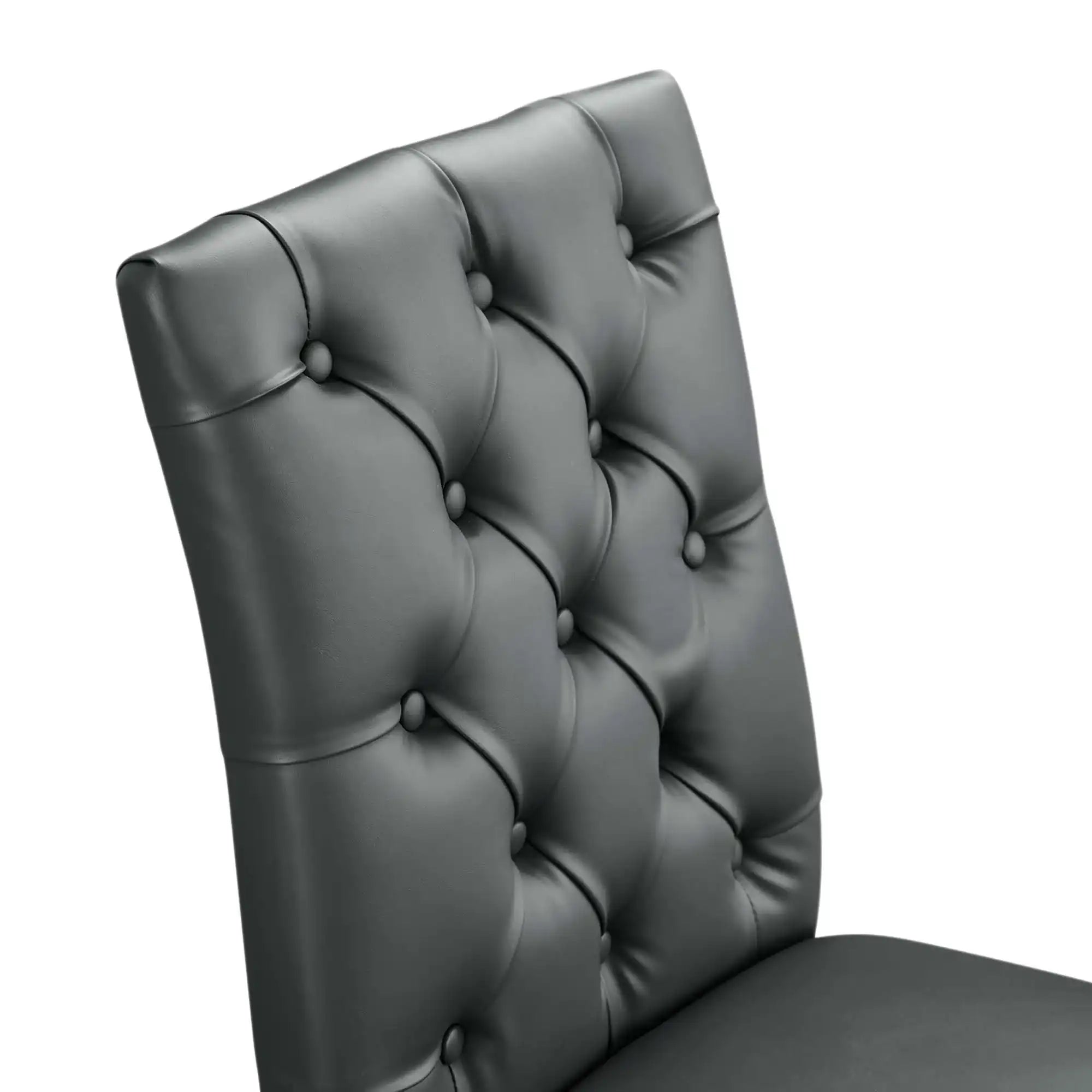 Duchess Button Tufted Vegan Leather Dining Chair by Modway - Best Buy Furniture