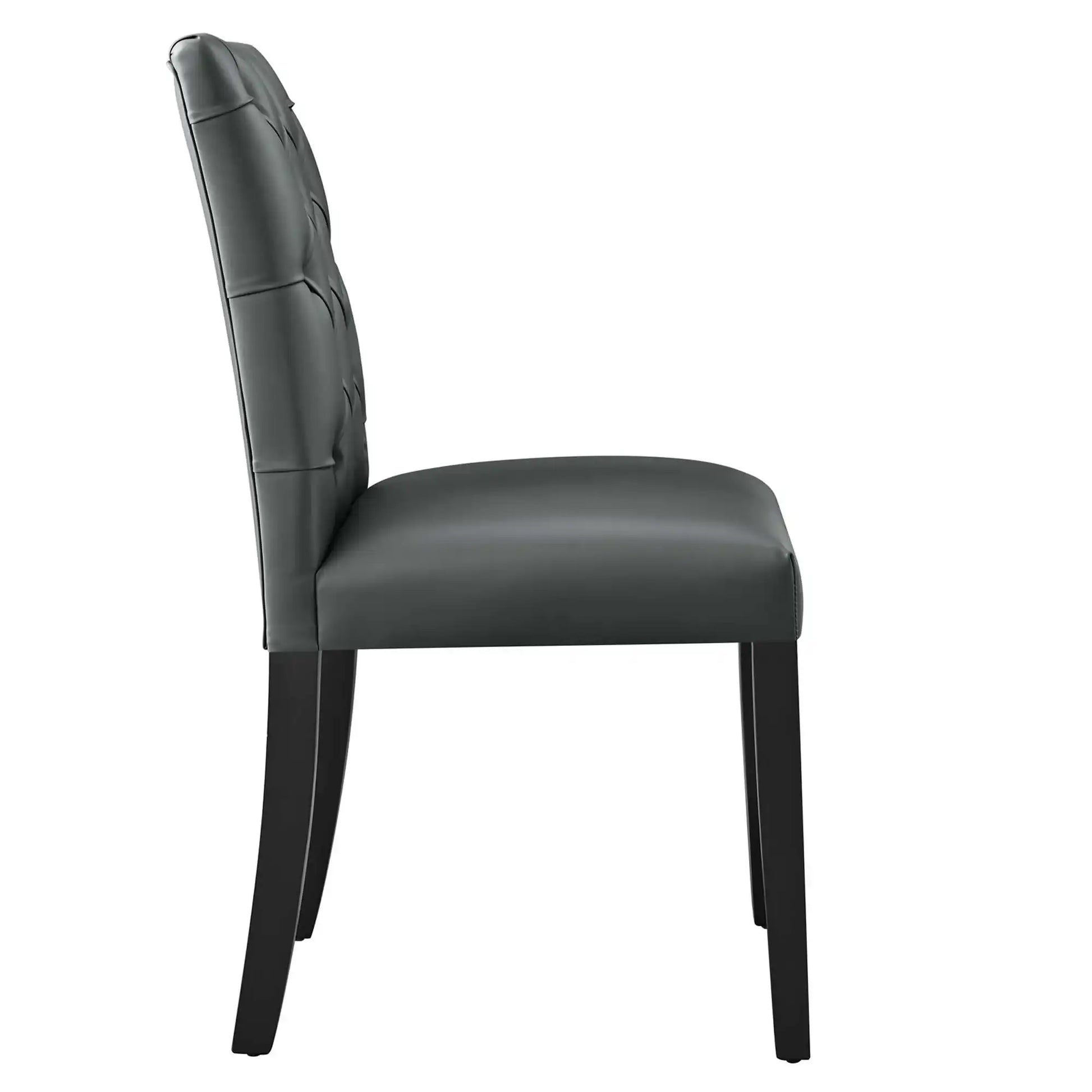 Duchess Button Tufted Vegan Leather Dining Chair by Modway - Best Buy Furniture
