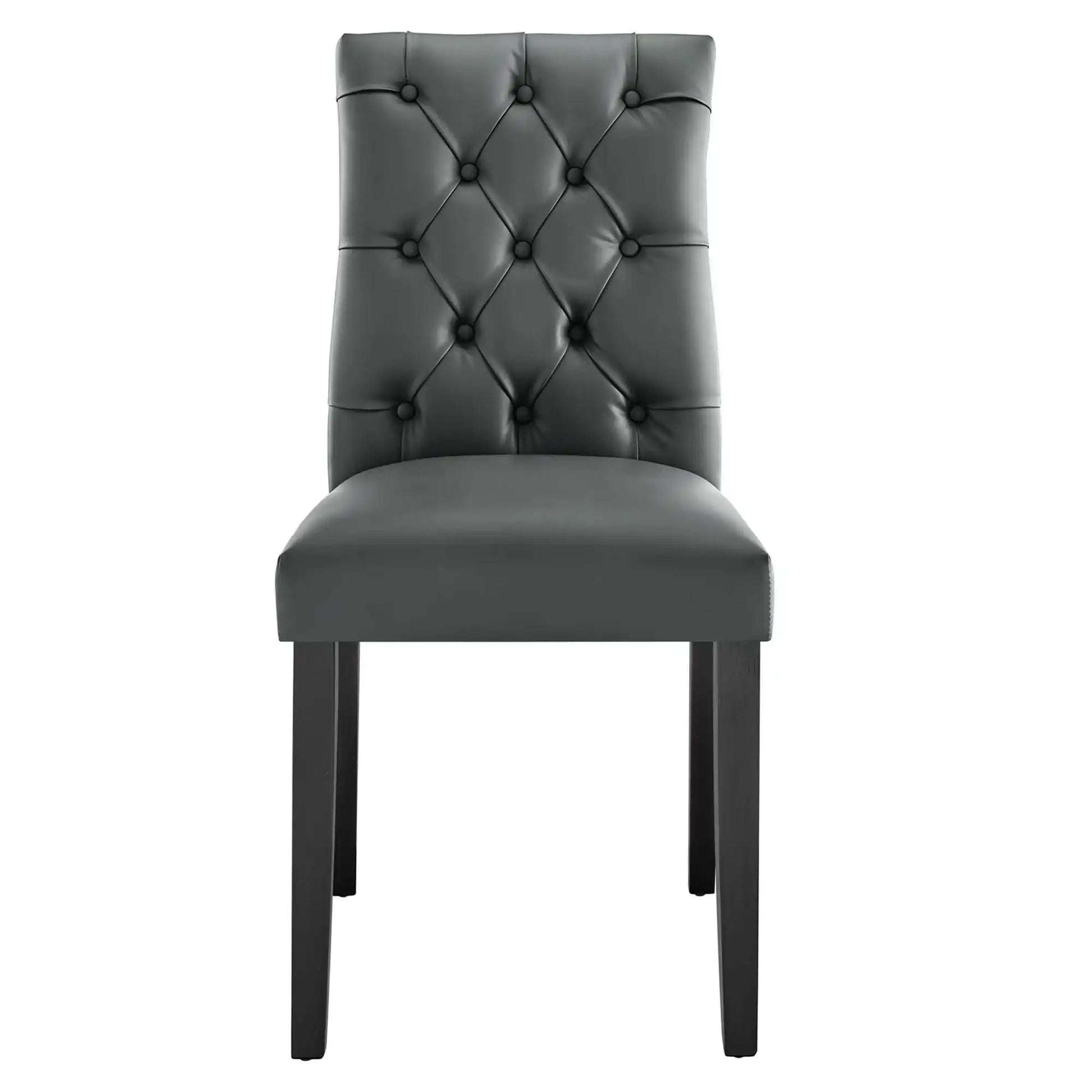 Duchess Button Tufted Vegan Leather Dining Chair by Modway - Best Buy Furniture