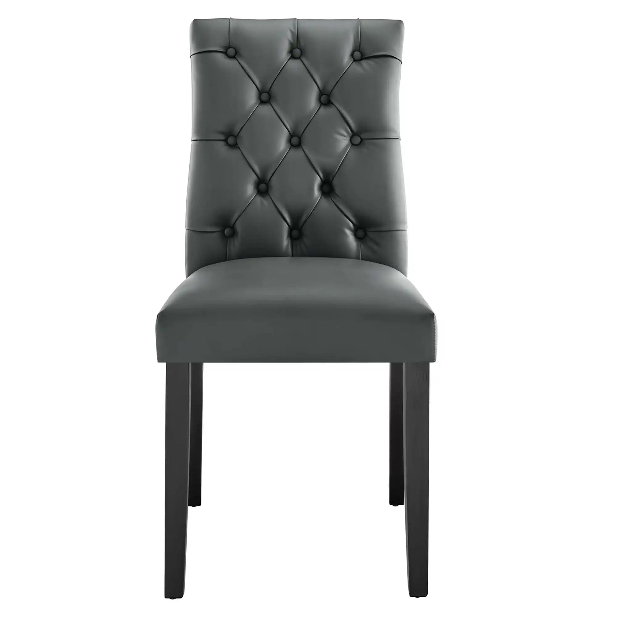 Duchess Button Tufted Vegan Leather Dining Chair by Modway - Best Buy Furniture