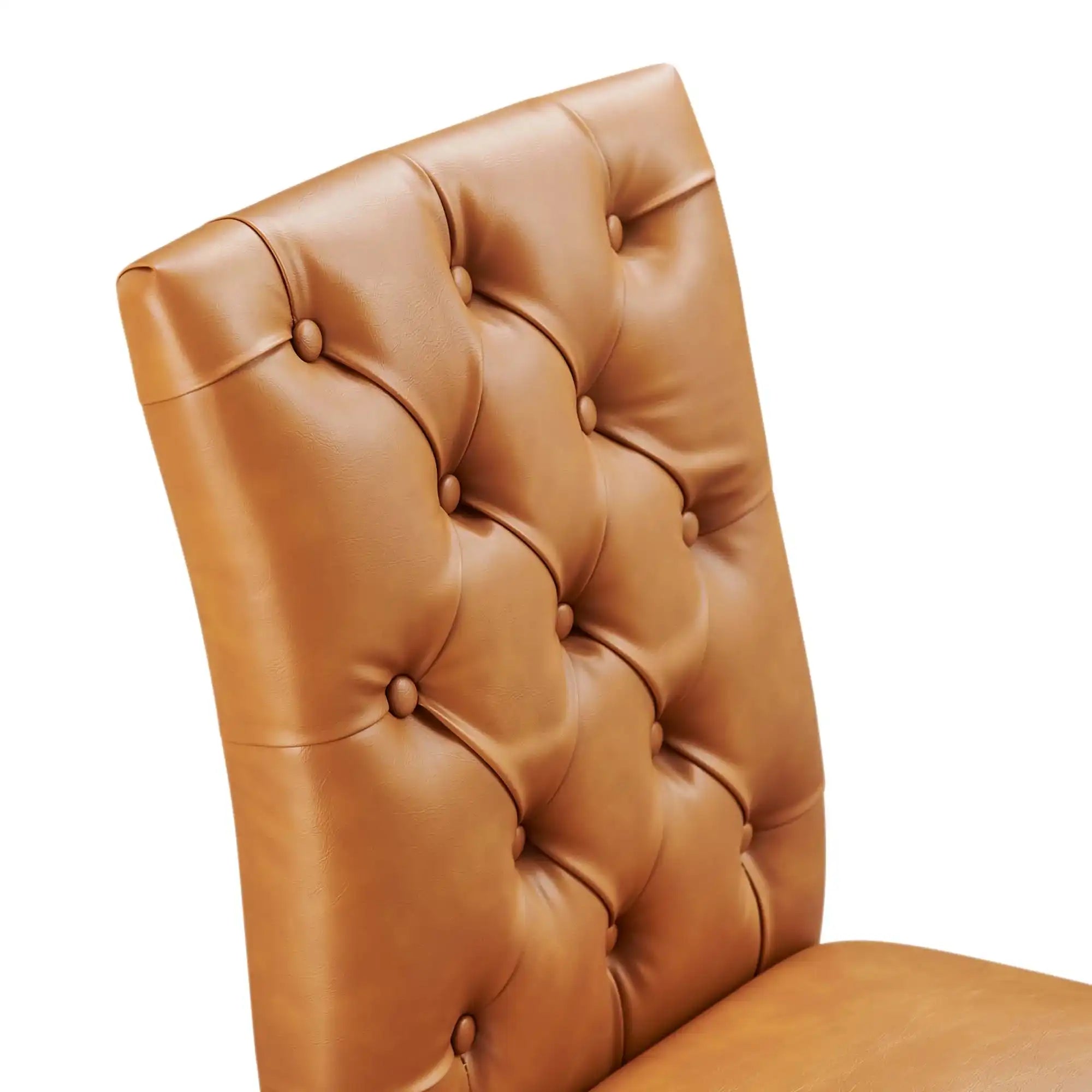 Duchess Button Tufted Vegan Leather Dining Chair by Modway - Best Buy Furniture