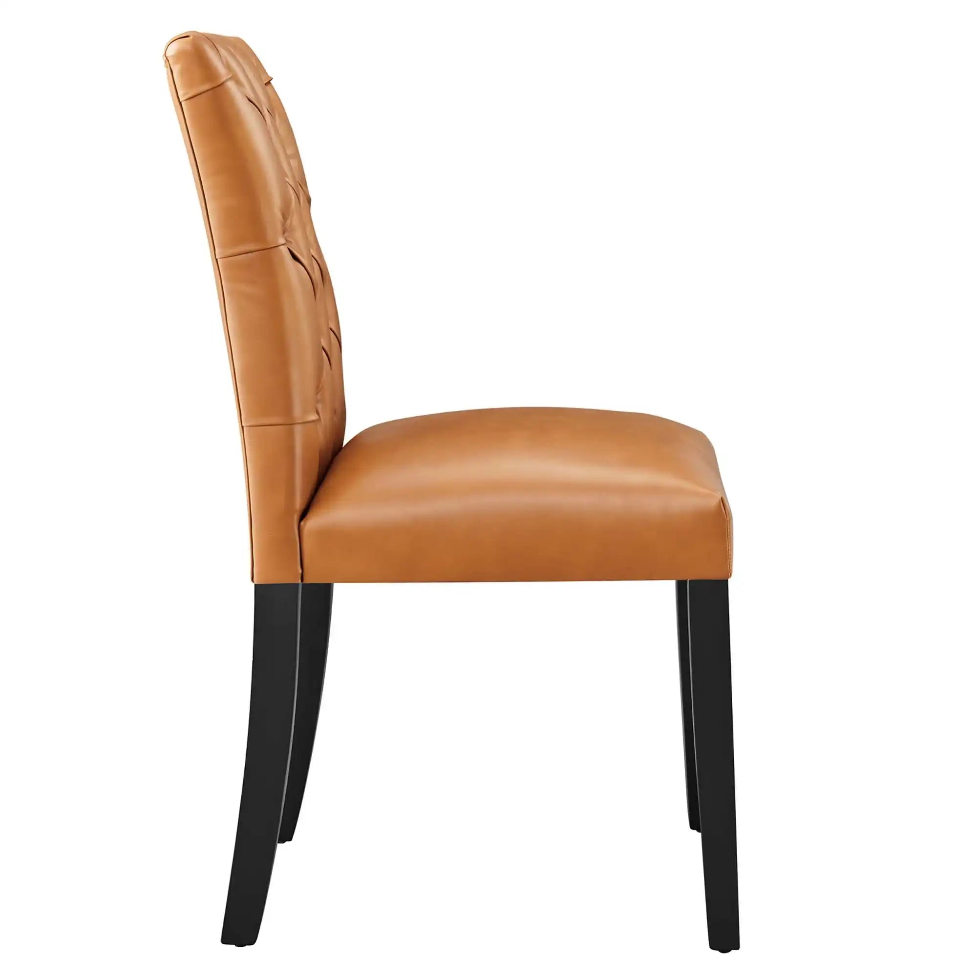 Duchess Button Tufted Vegan Leather Dining Chair by Modway - Best Buy Furniture