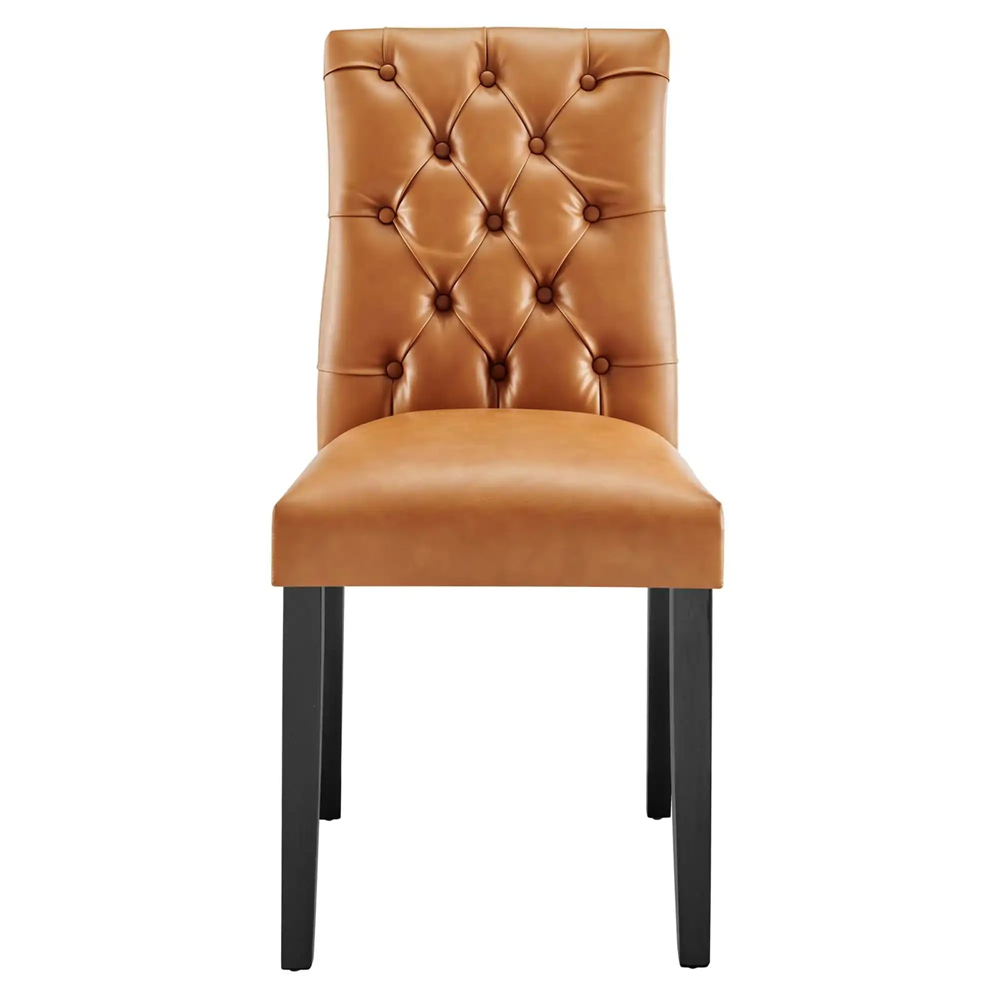 Duchess Button Tufted Vegan Leather Dining Chair by Modway - Best Buy Furniture