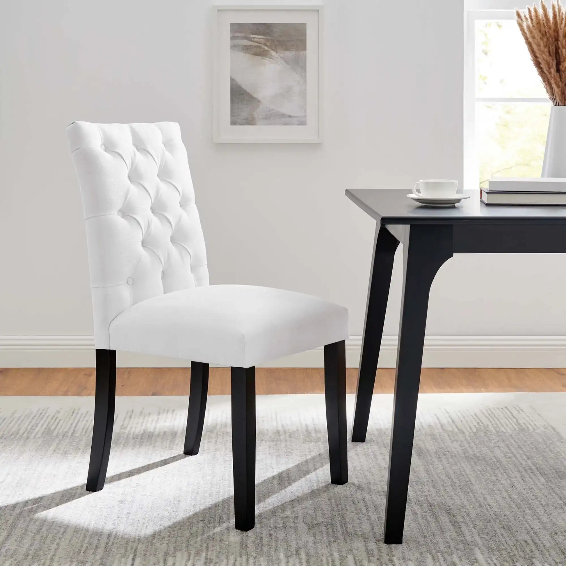 Duchess Button Tufted Fabric Dining Chair by Modway - Best Buy Furniture