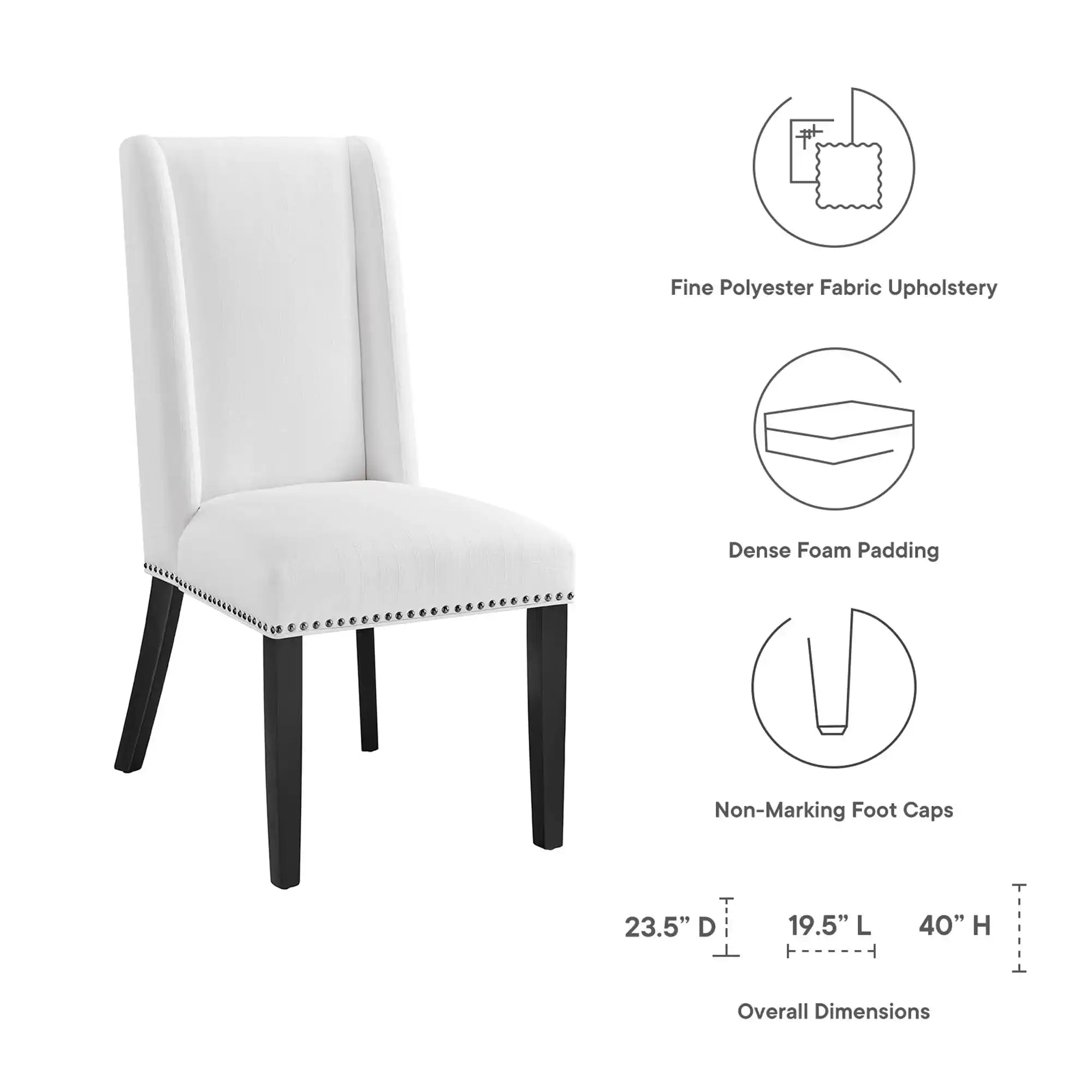 Baron Fabric Dining Chair by Modway - Best Buy Furniture
