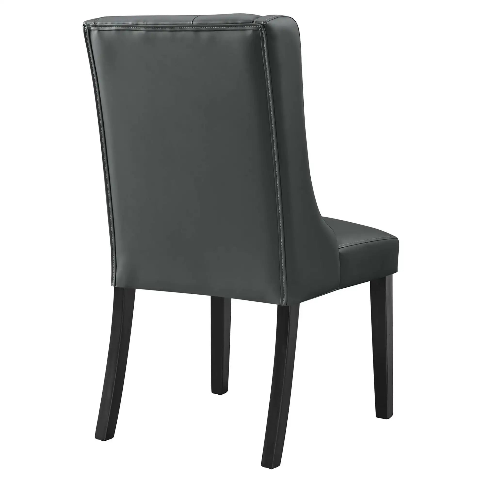 Baronet Button Tufted Vegan Leather Dining Chair by Modway - Best Buy Furniture