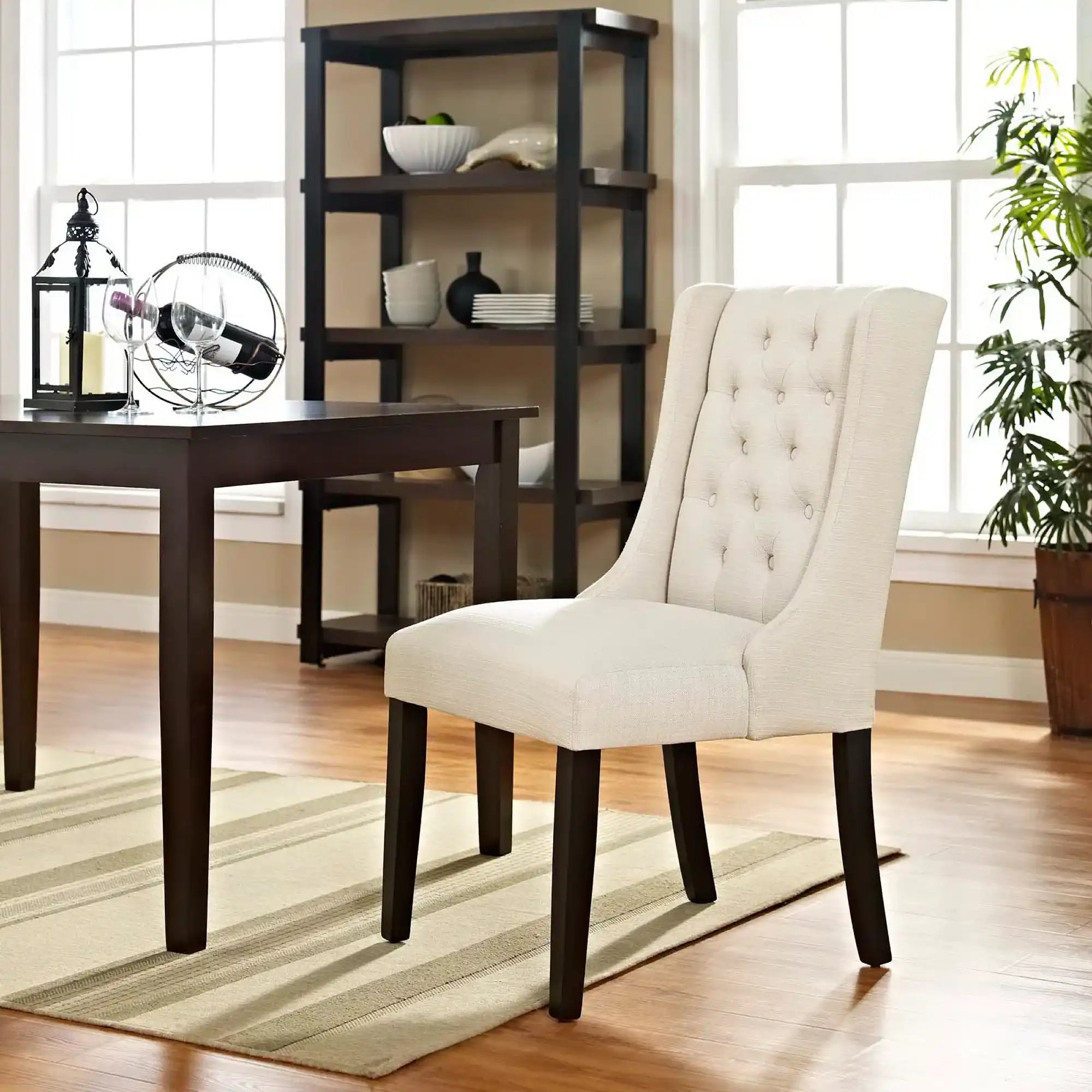 Baronet Button Tufted Fabric Dining Chair by Modway - Best Buy Furniture