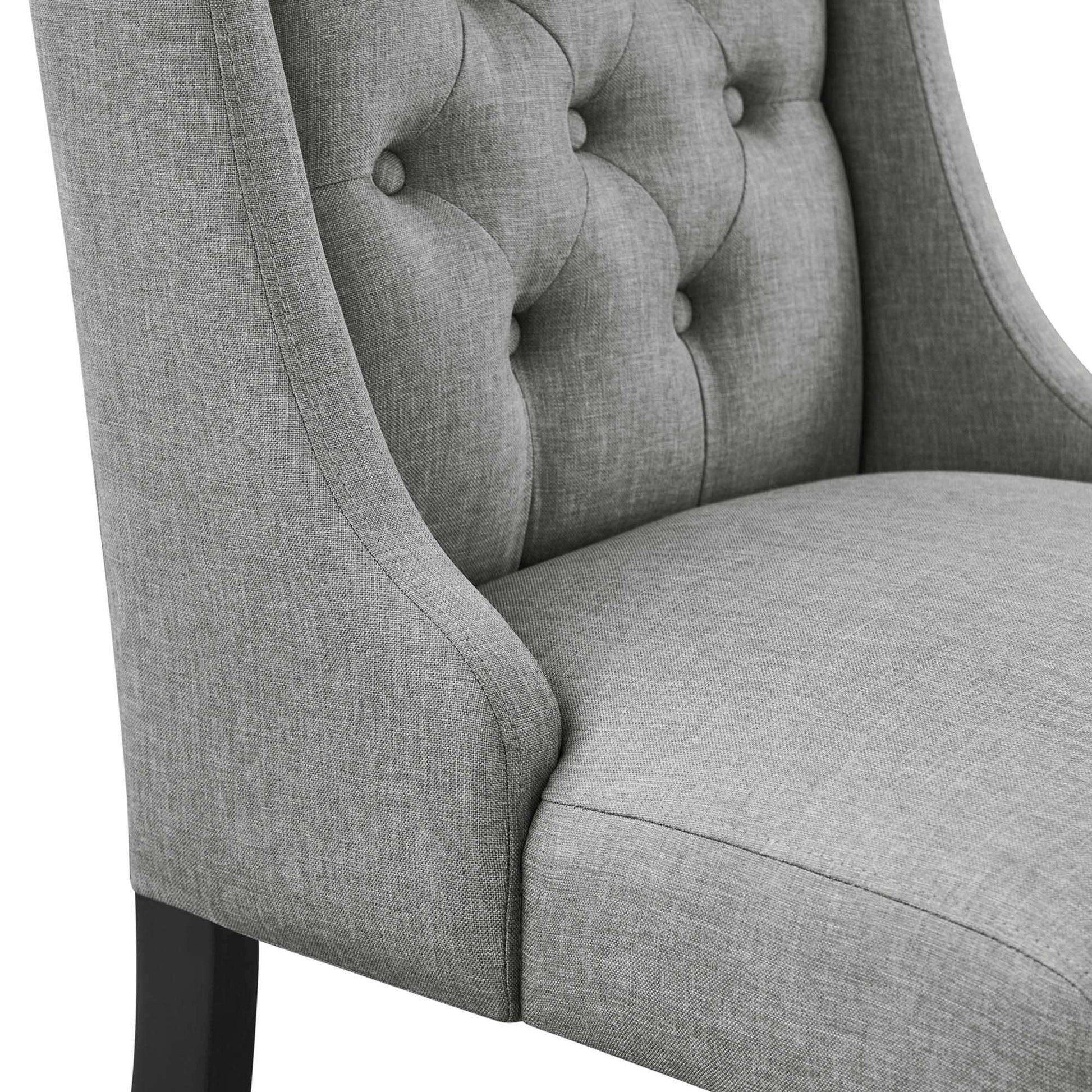 Baronet Button Tufted Fabric Dining Chair by Modway - Best Buy Furniture