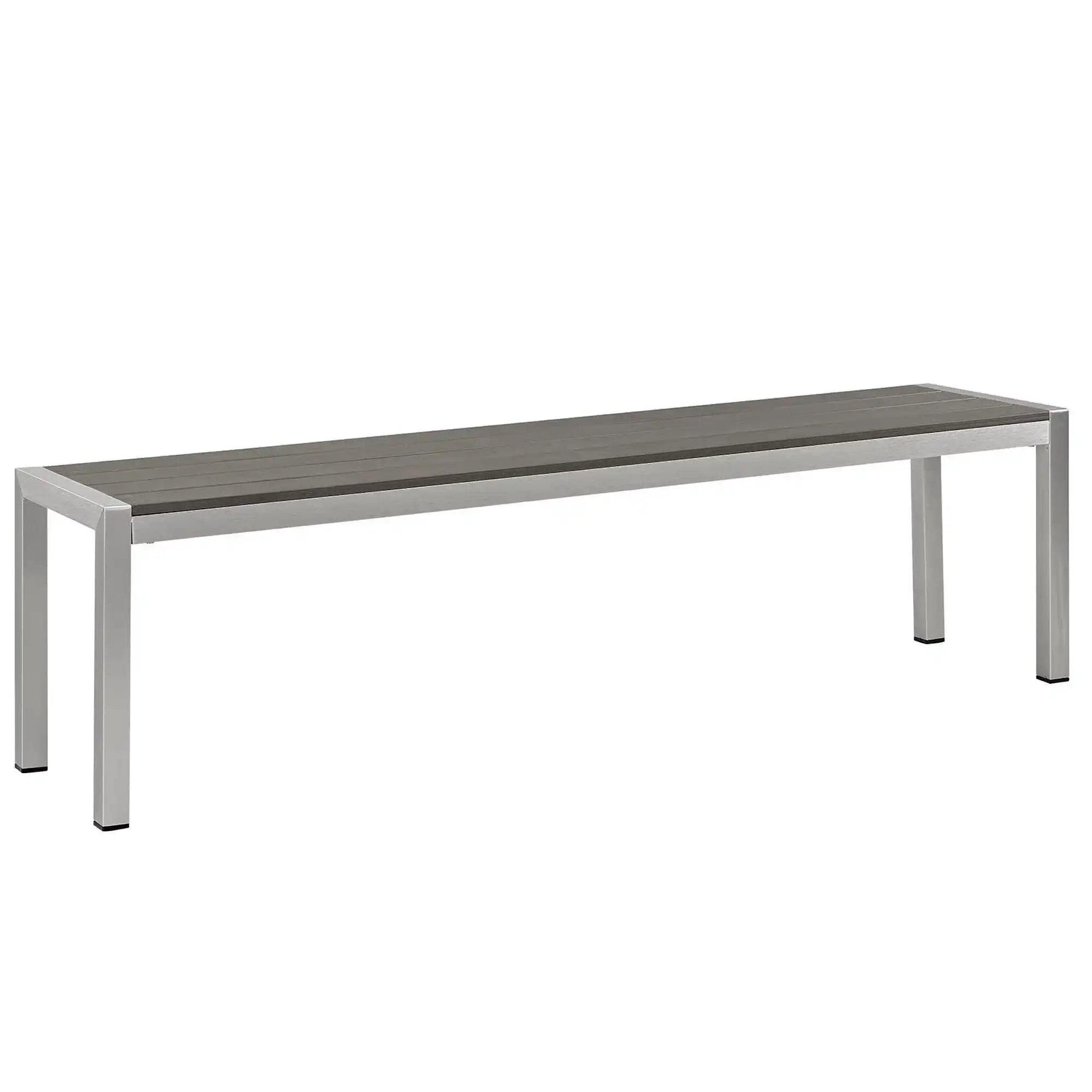 Shore Outdoor Patio Aluminum Bench by Modway - Best Buy Furniture