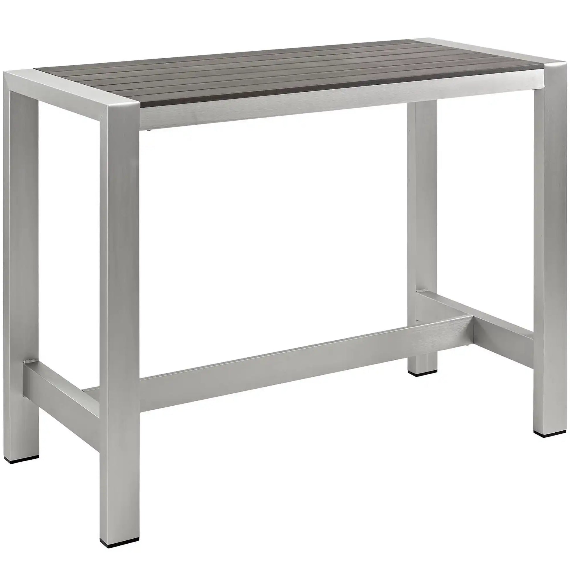Shore Outdoor Patio Aluminum Rectangle Bar Table by Modway - Best Buy Furniture