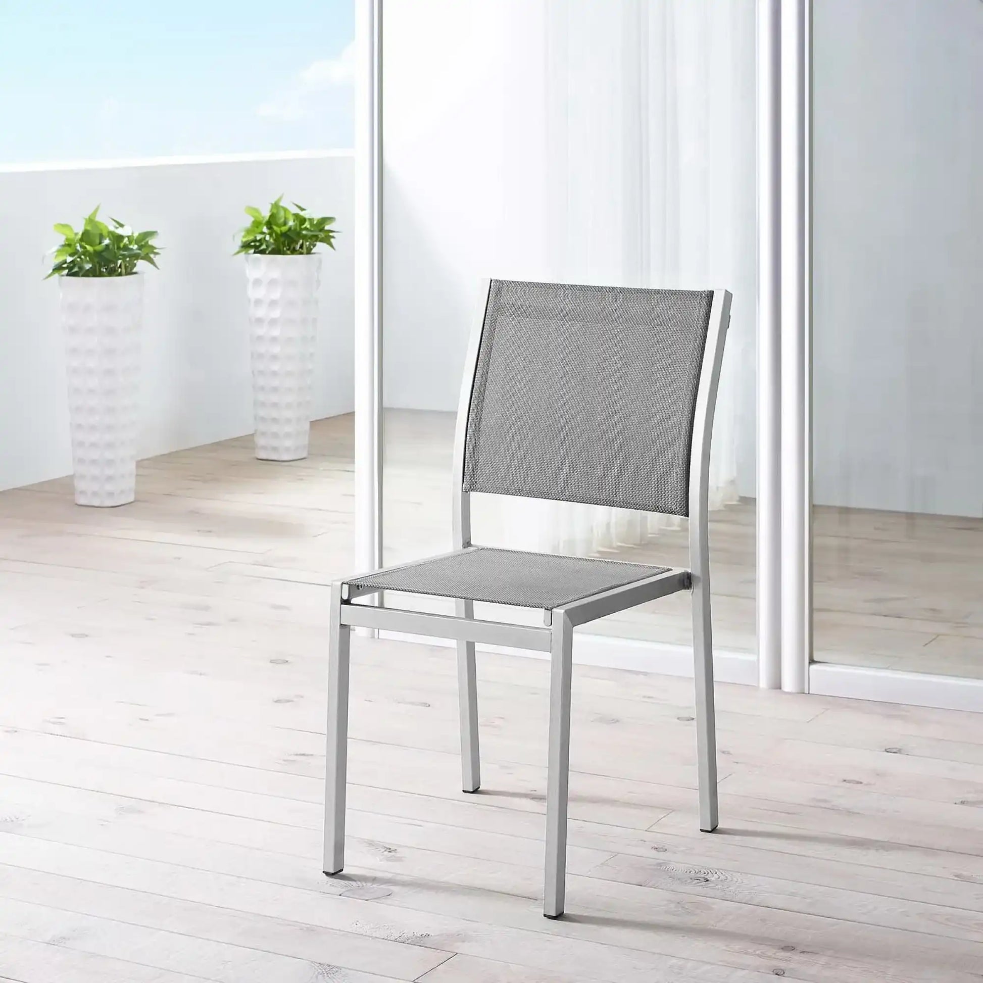 Shore Outdoor Patio Aluminum Side Chair by Modway - Best Buy Furniture