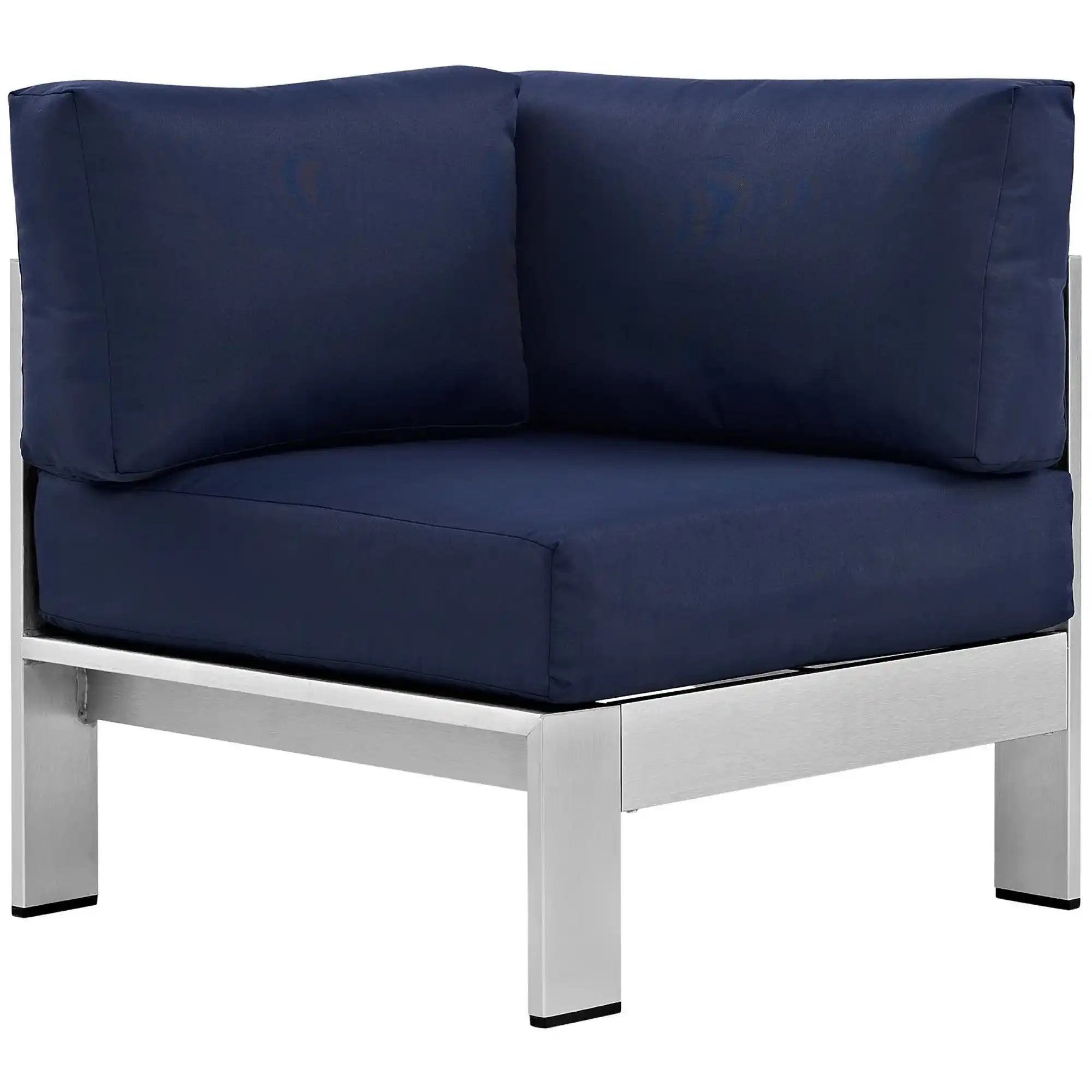 Shore Outdoor Patio Aluminum Corner Sofa by Modway - Best Buy Furniture