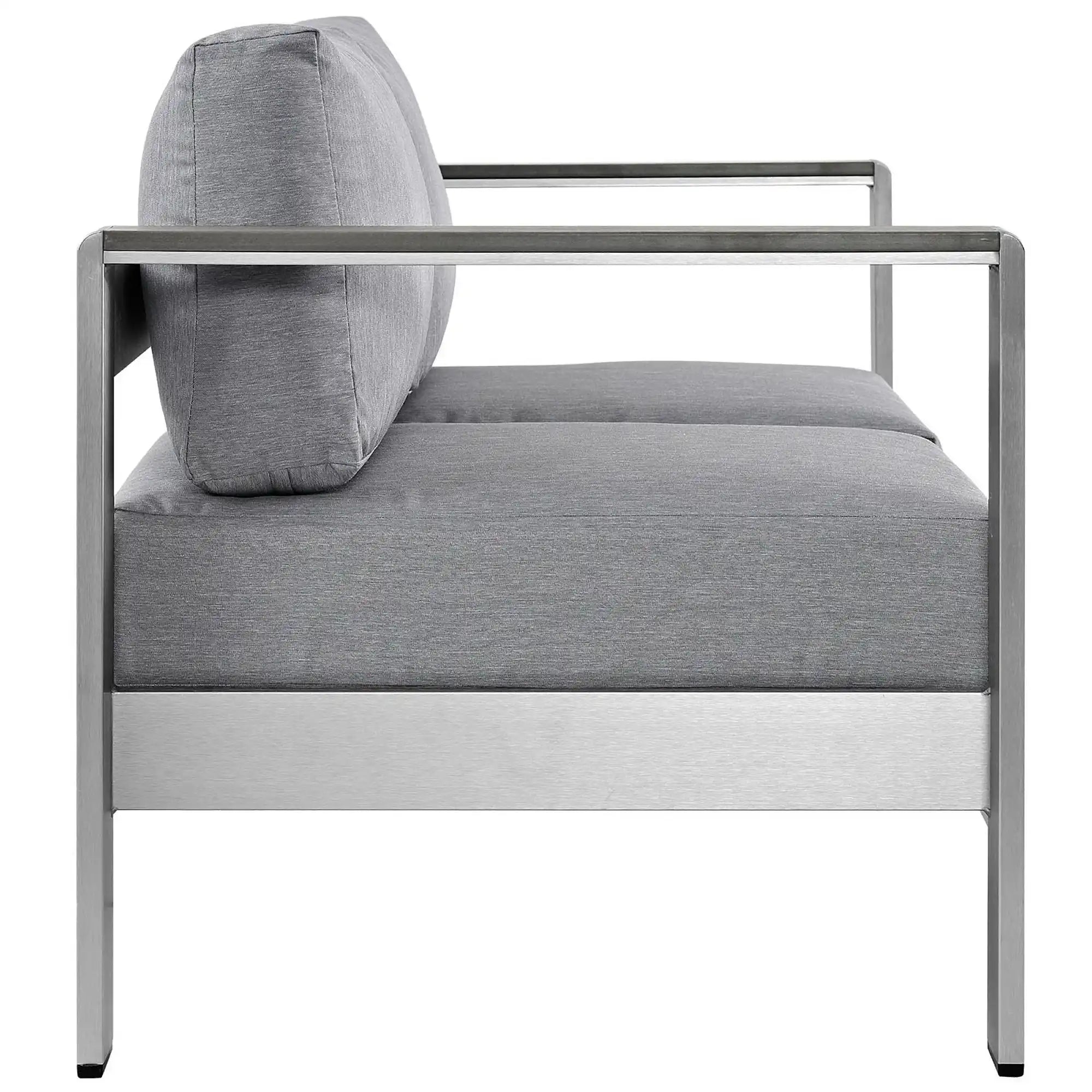 Shore Outdoor Patio Aluminum Loveseat by Modway - Best Buy Furniture