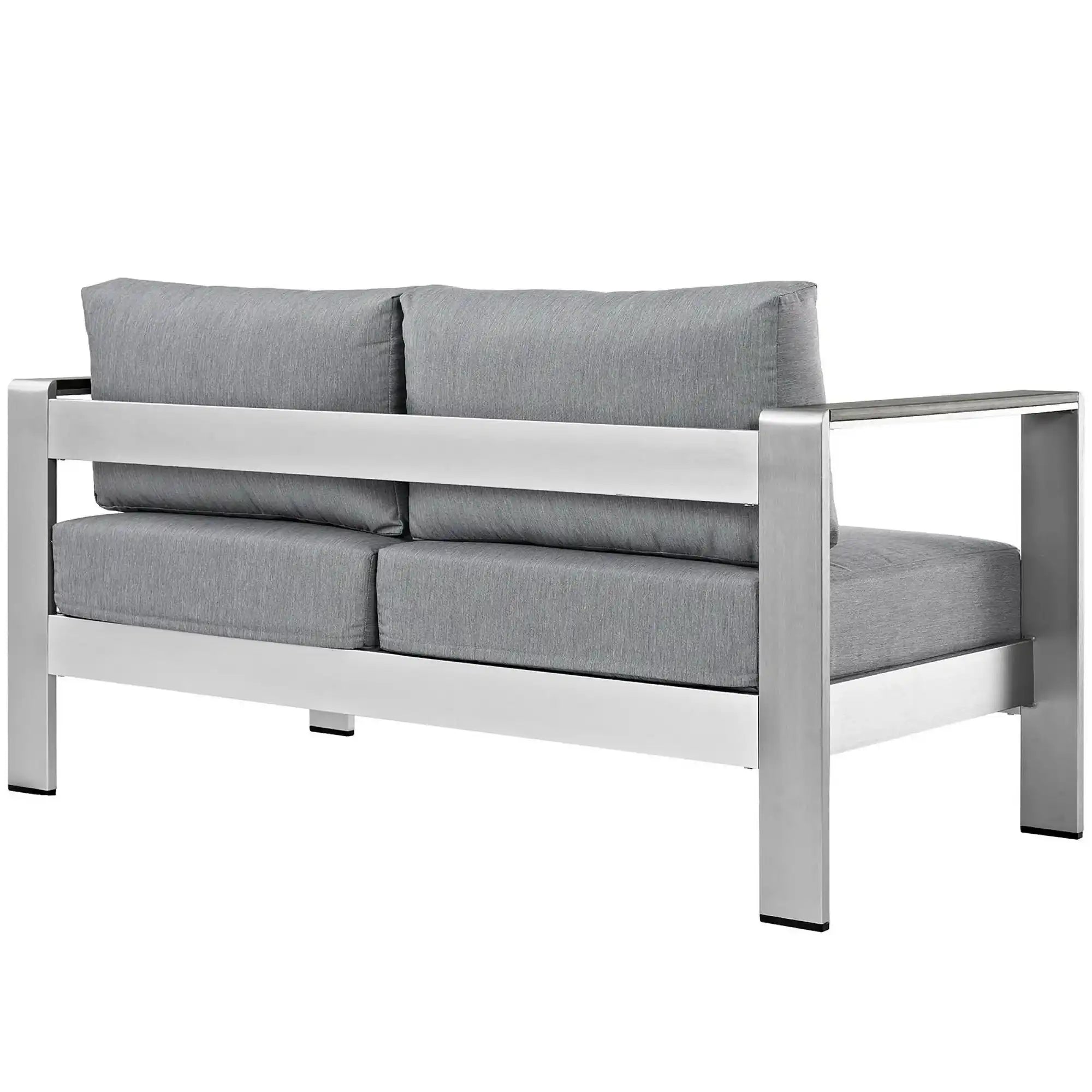 Shore Outdoor Patio Aluminum Loveseat by Modway - Best Buy Furniture
