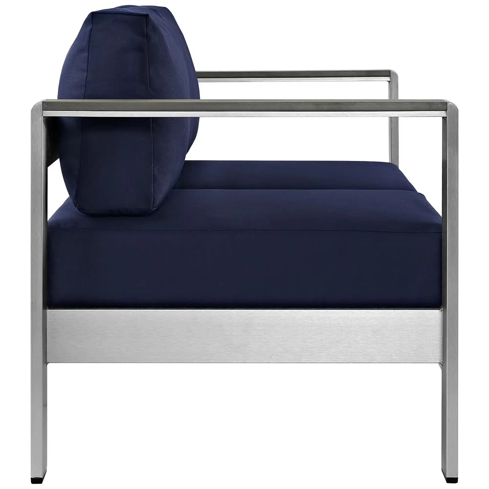 Shore Outdoor Patio Aluminum Loveseat by Modway - Best Buy Furniture