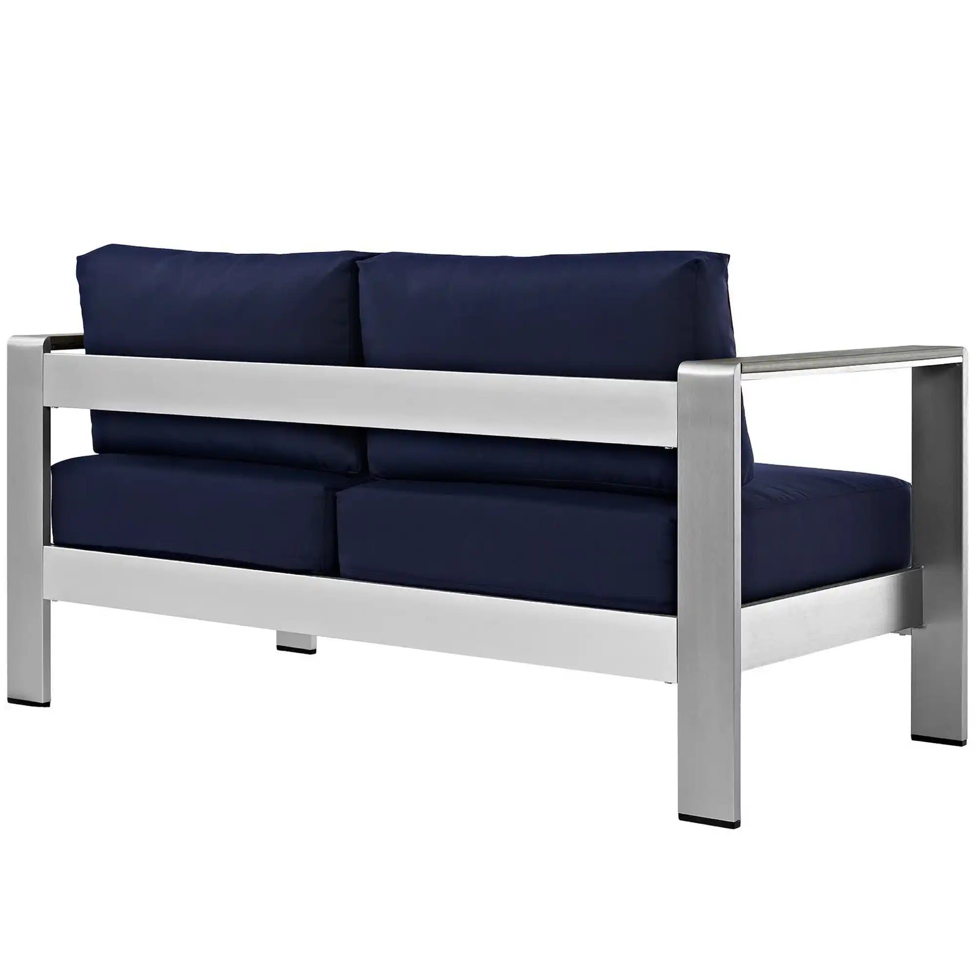 Shore Outdoor Patio Aluminum Loveseat by Modway - Best Buy Furniture