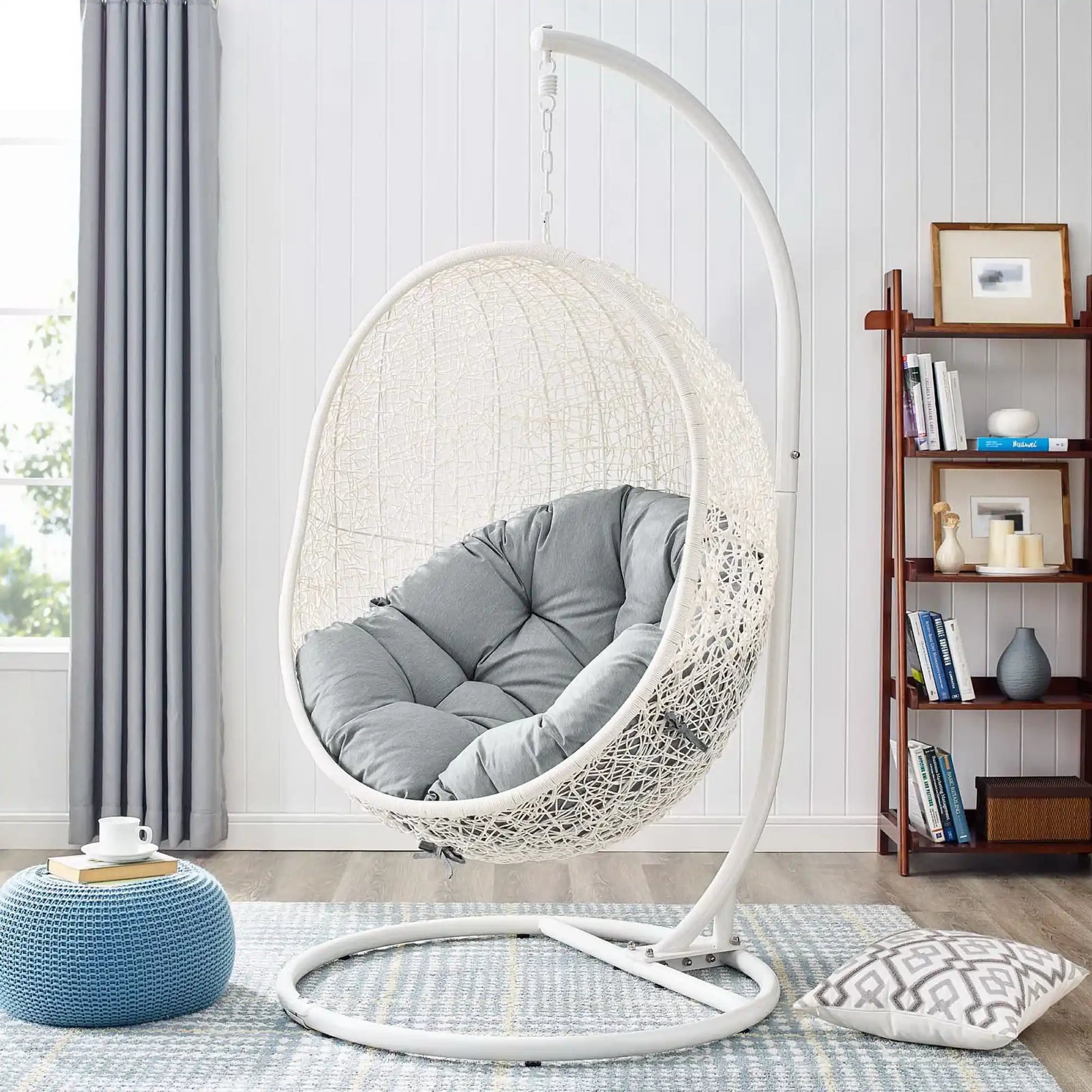 Hide Outdoor Patio Swing Chair With Stand by Modway - Best Buy Furniture