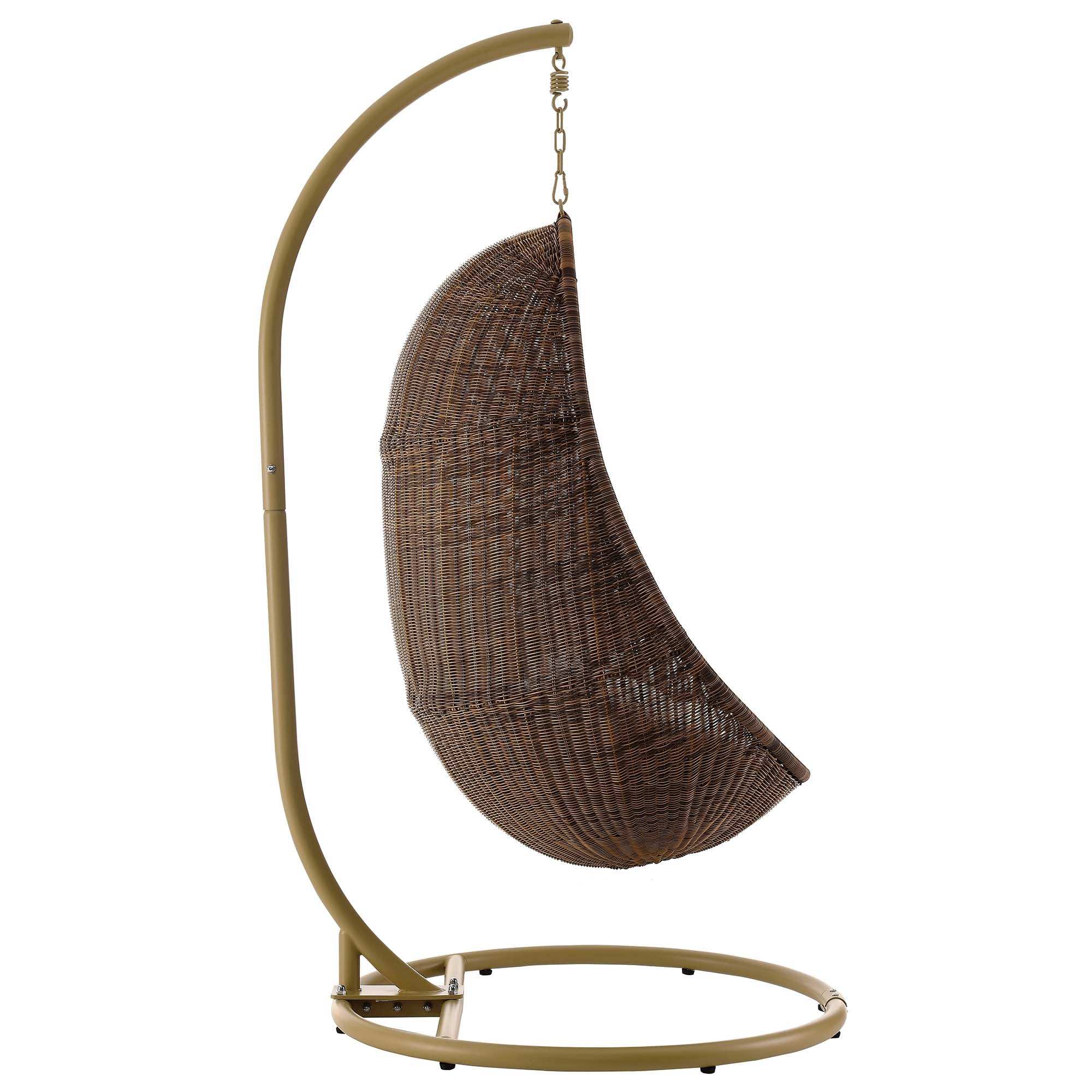 Bean Outdoor Patio Wood Swing Chair With Stand by Modway - Best Buy Furniture