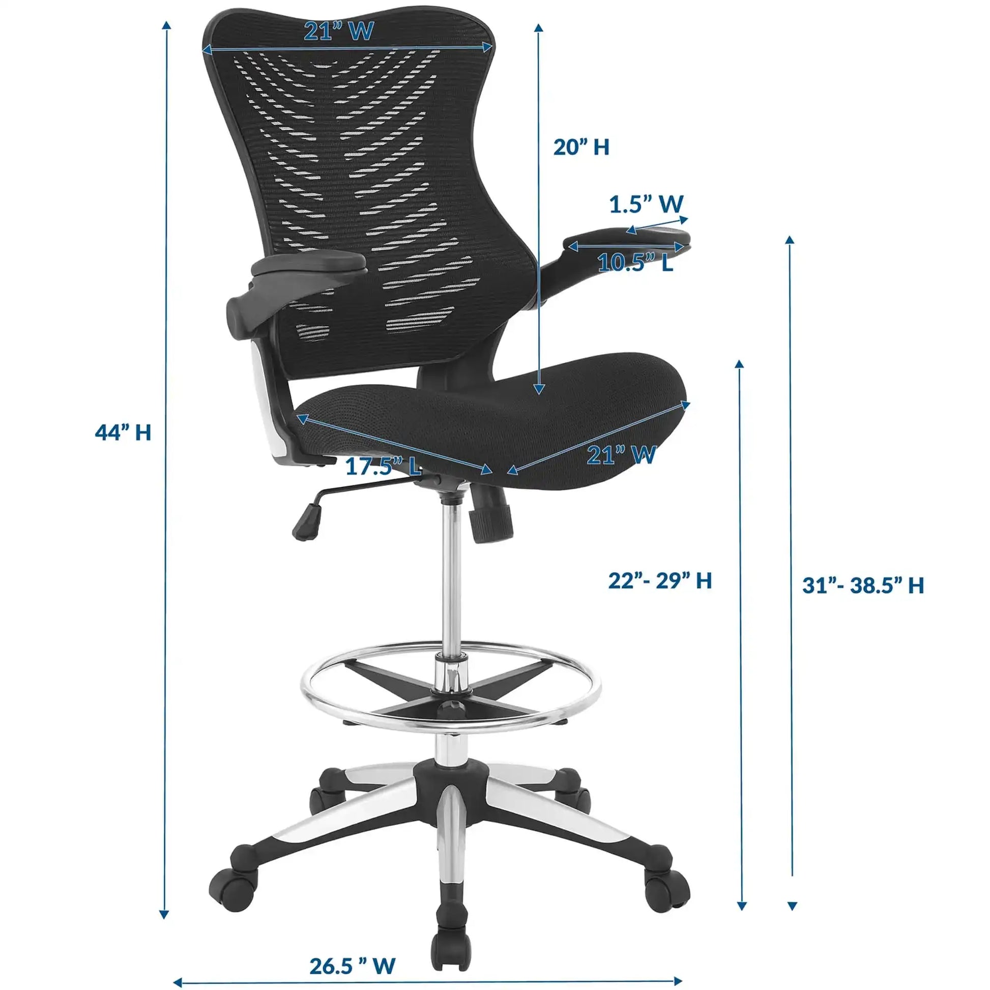 Charge Drafting Chair by Modway - Best Buy Furniture