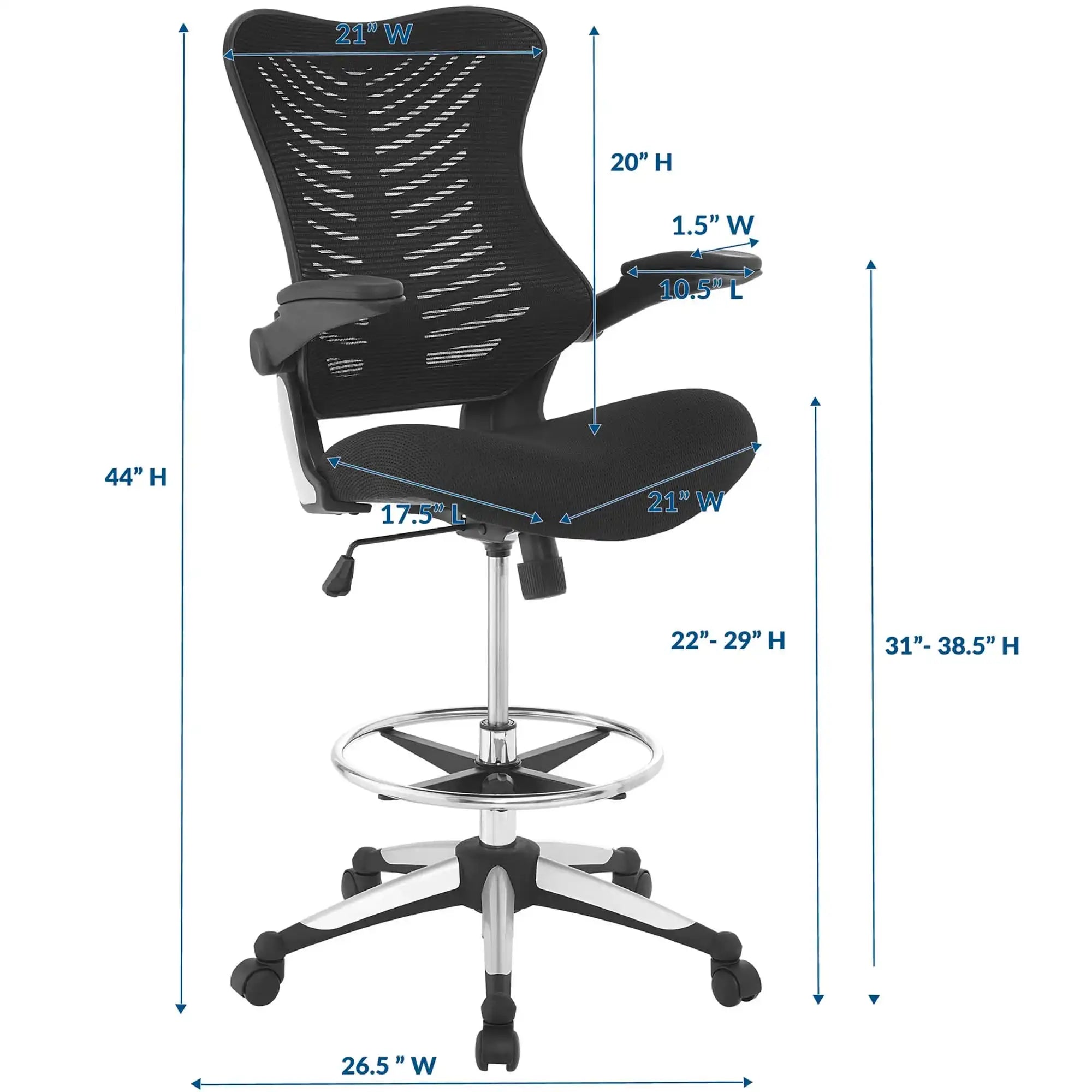 Charge Drafting Chair by Modway - Best Buy Furniture