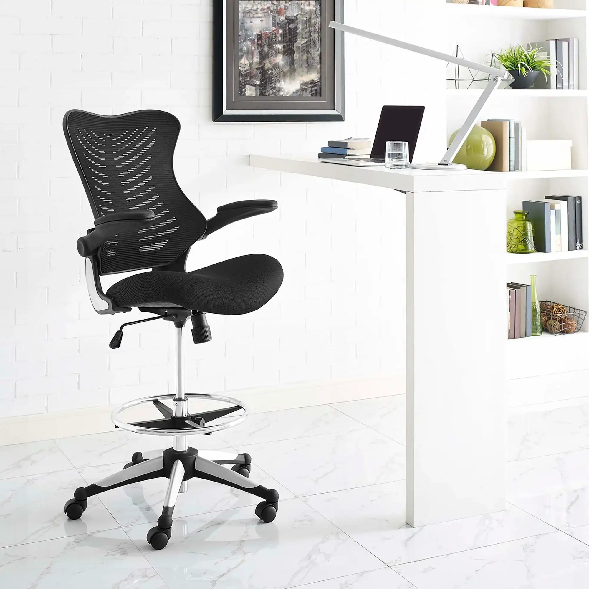 Charge Drafting Chair by Modway - Best Buy Furniture