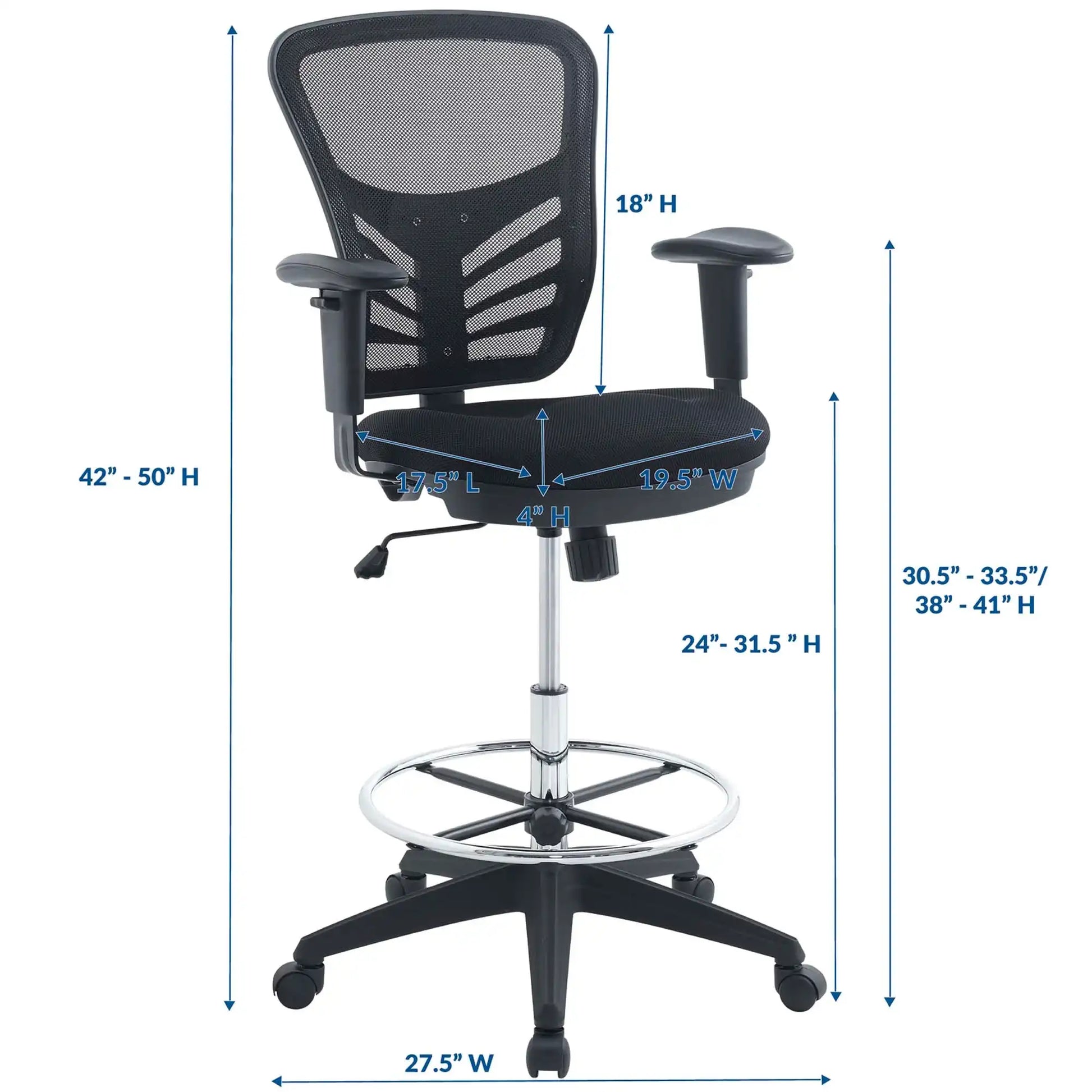 Articulate Drafting Chair by Modway - Best Buy Furniture