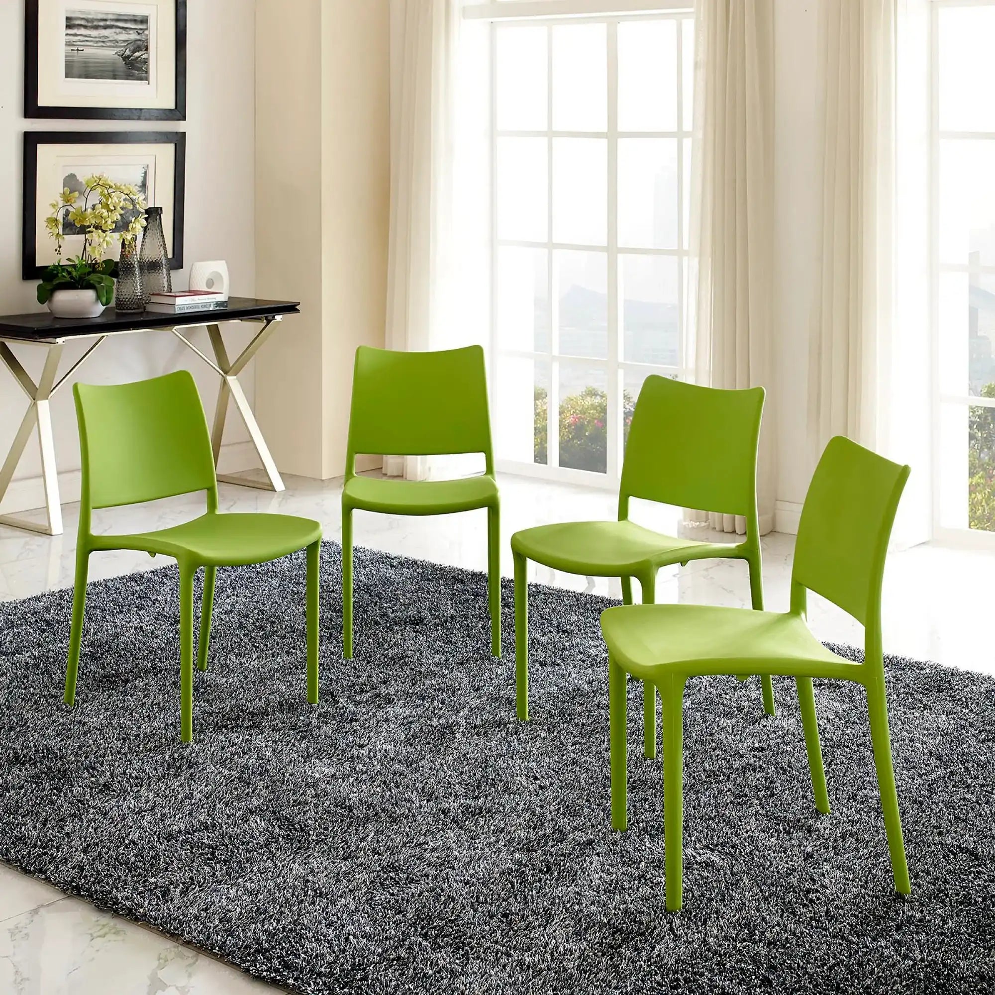 Hipster Dining Side Chair Set of 4 by Modway - Best Buy Furniture