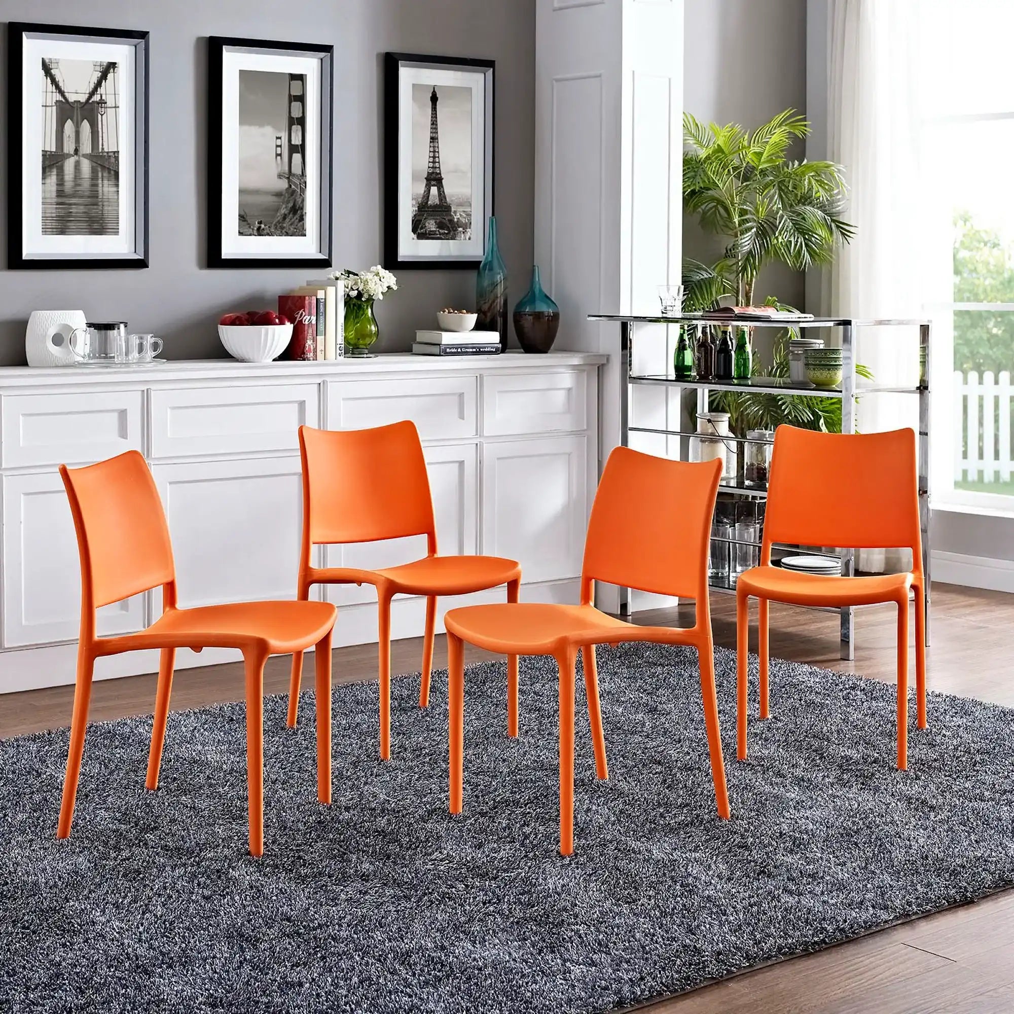Hipster Dining Side Chair Set of 4 by Modway - Best Buy Furniture