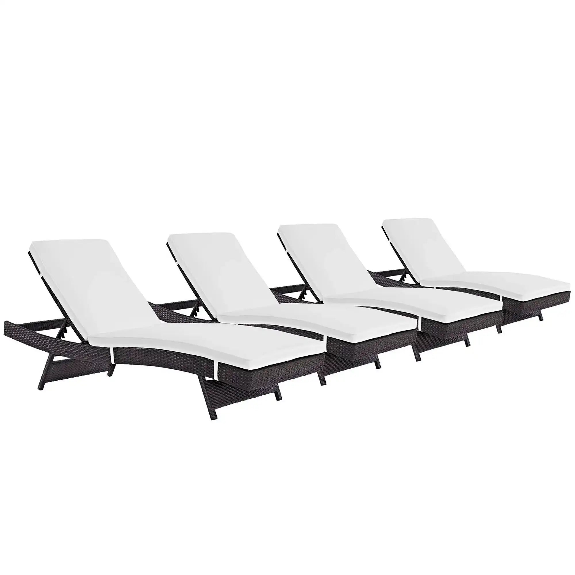 Convene Outdoor Patio Chaise Set of 4 by Modway - Best Buy Furniture
