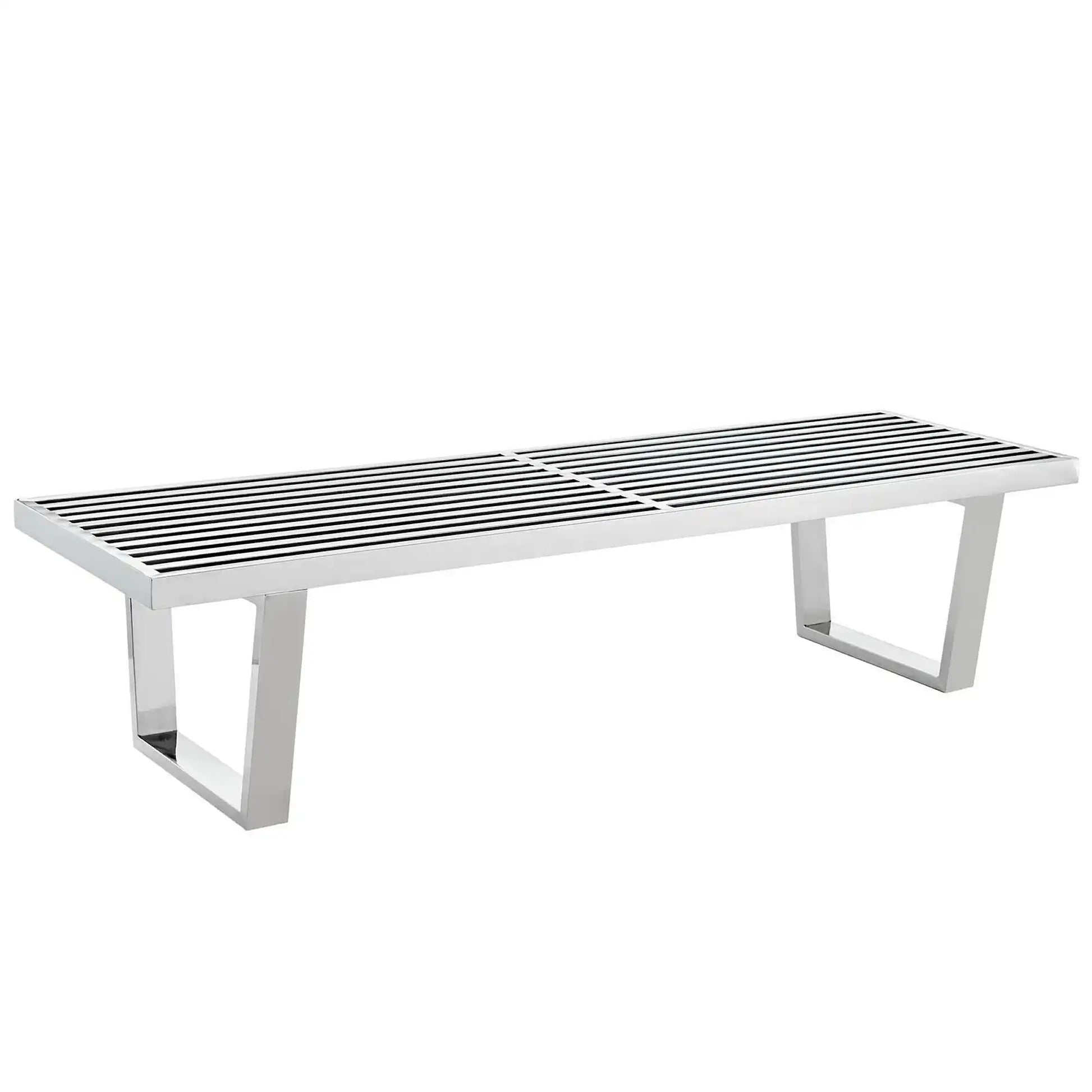 Sauna 5' Stainless Steel Bench by Modway - Best Buy Furniture