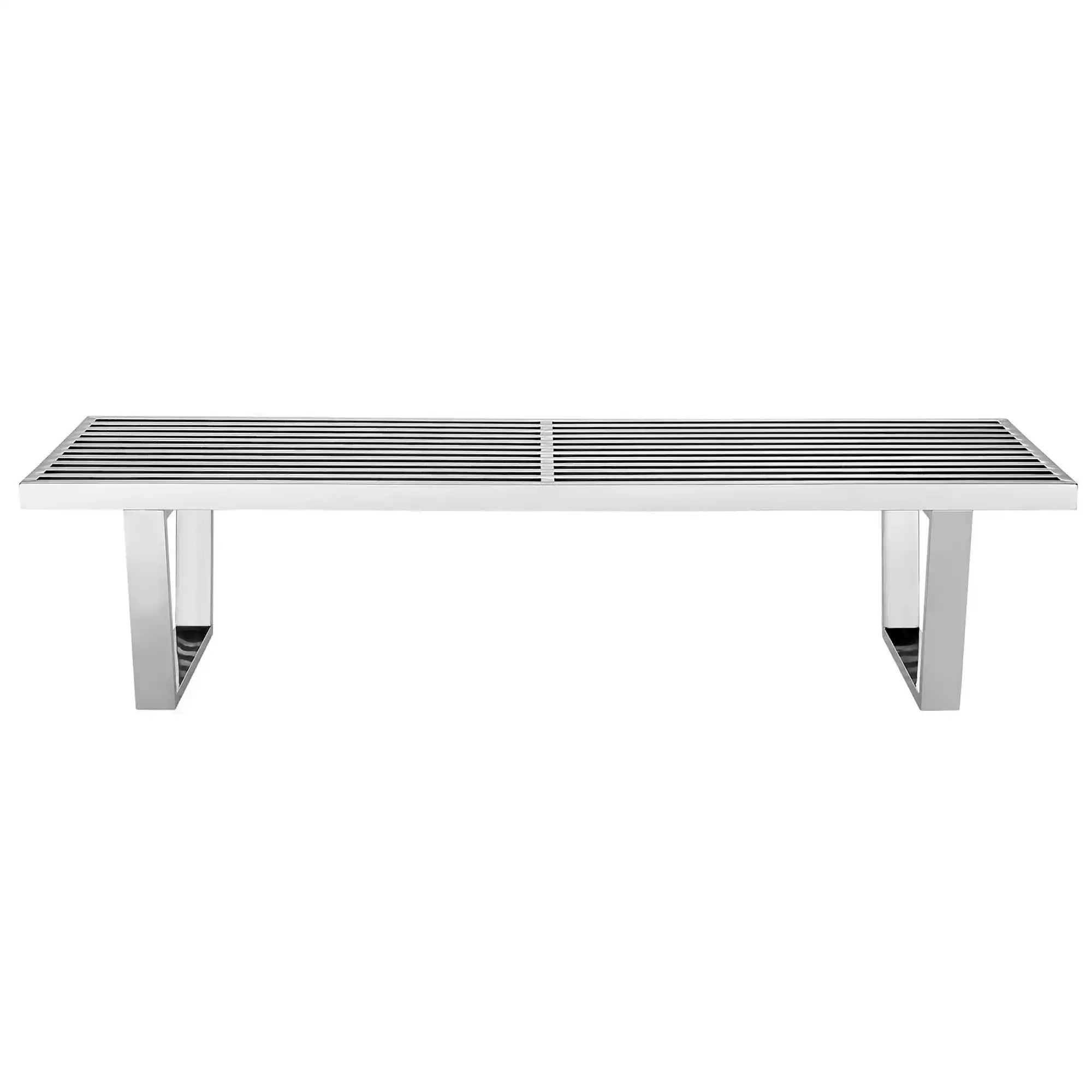 Sauna 5' Stainless Steel Bench by Modway - Best Buy Furniture