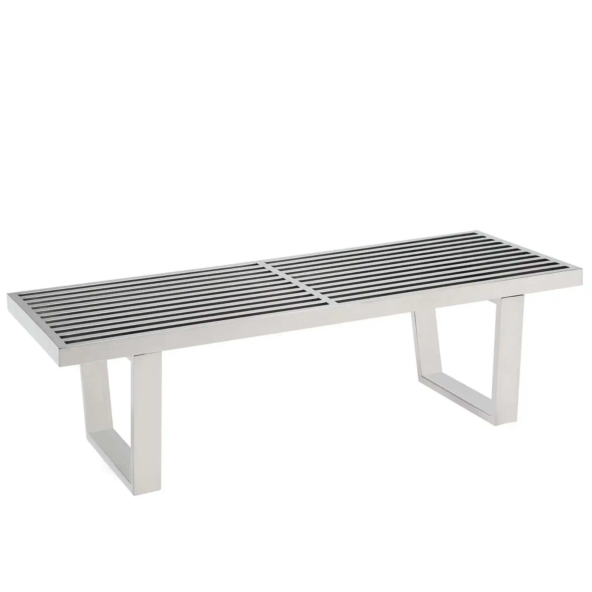 Sauna 4' Stainless Steel Bench by Modway - Best Buy Furniture
